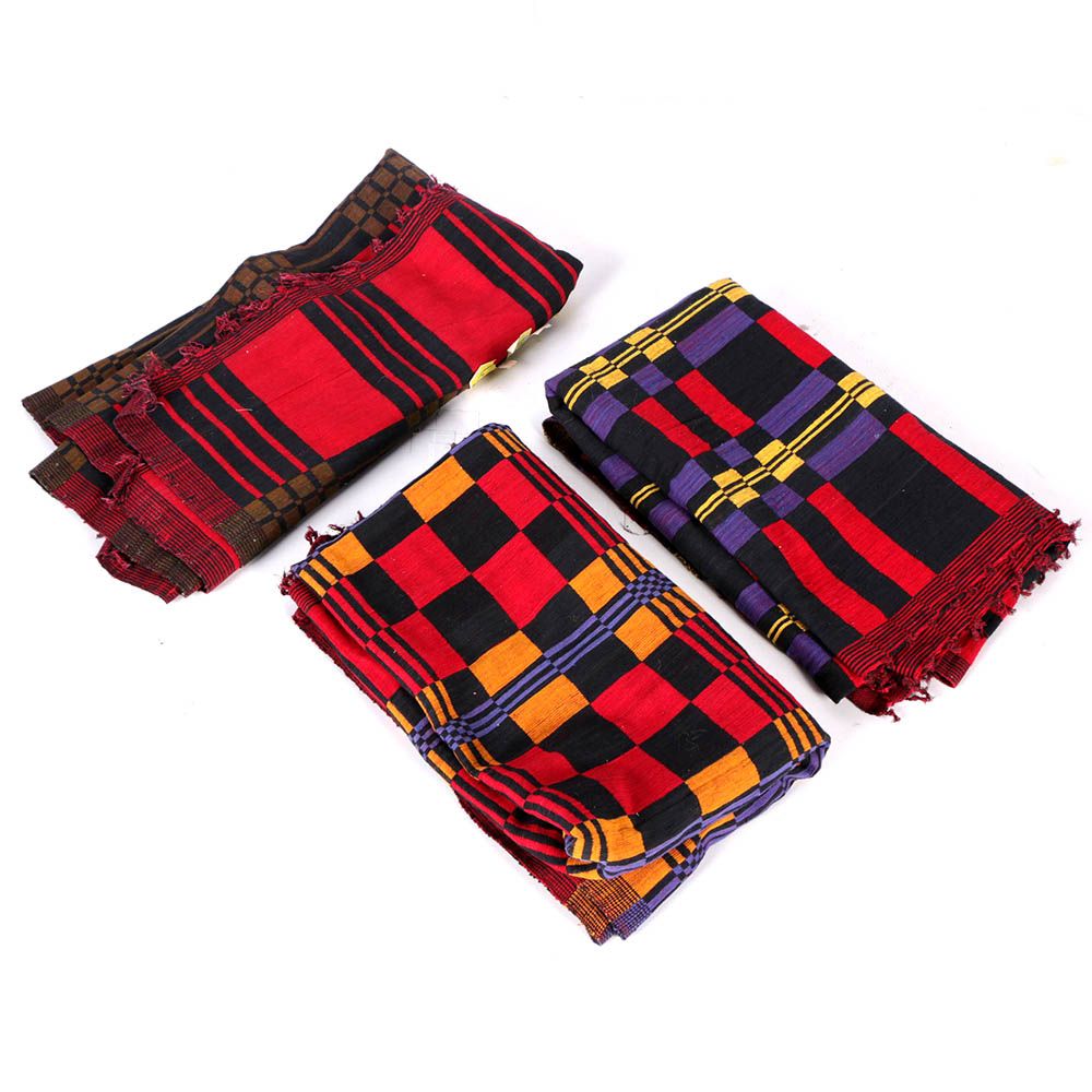 Vintage Burmese Woven Wool Throw Blankets