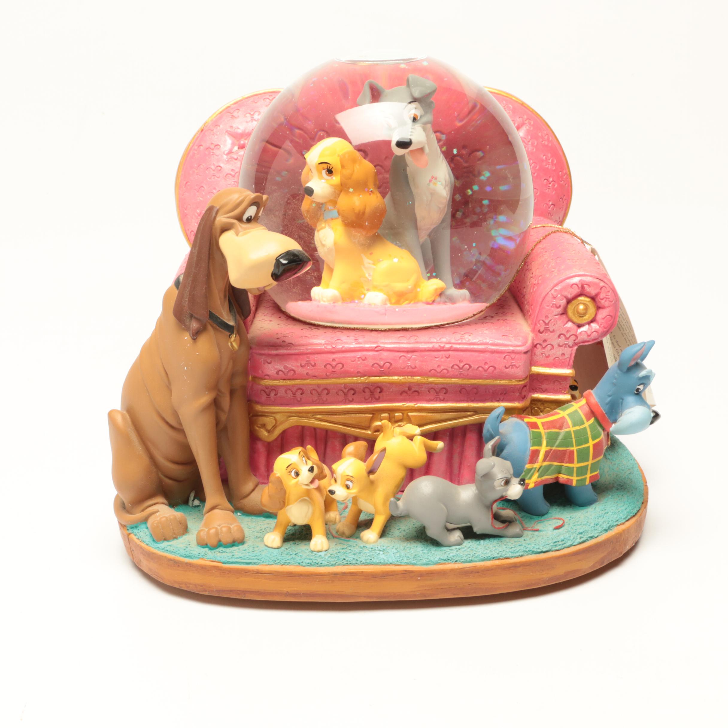 Disney's "Lady and the Tramp" Musical Snow Globes