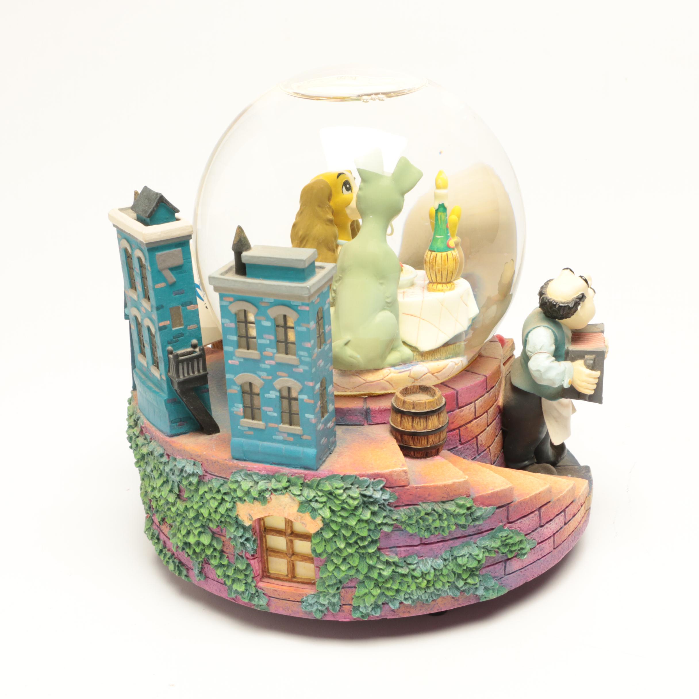 Disney's "Lady and the Tramp" Musical Snow Globes