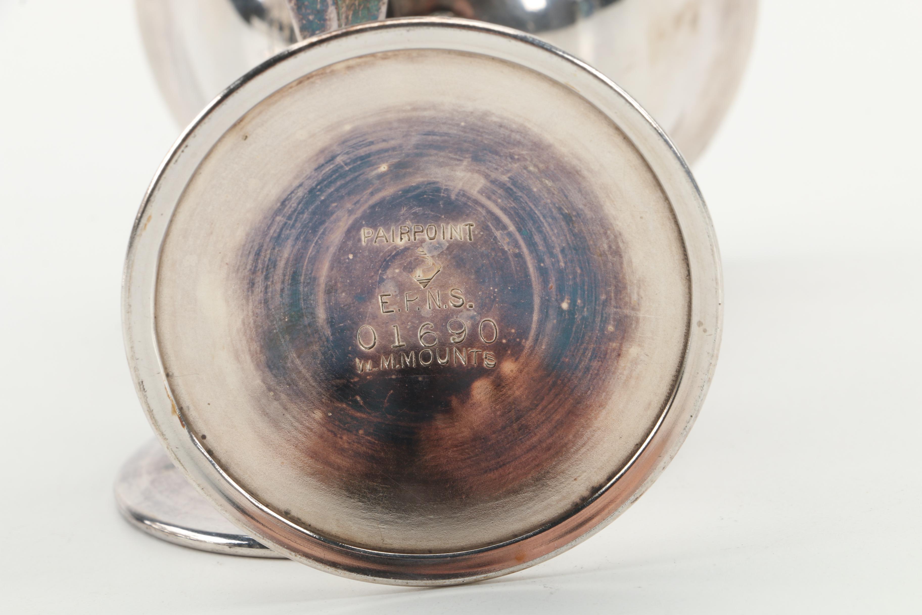 Vinatge Pairpoint Silver Plate Wine Goblet Set