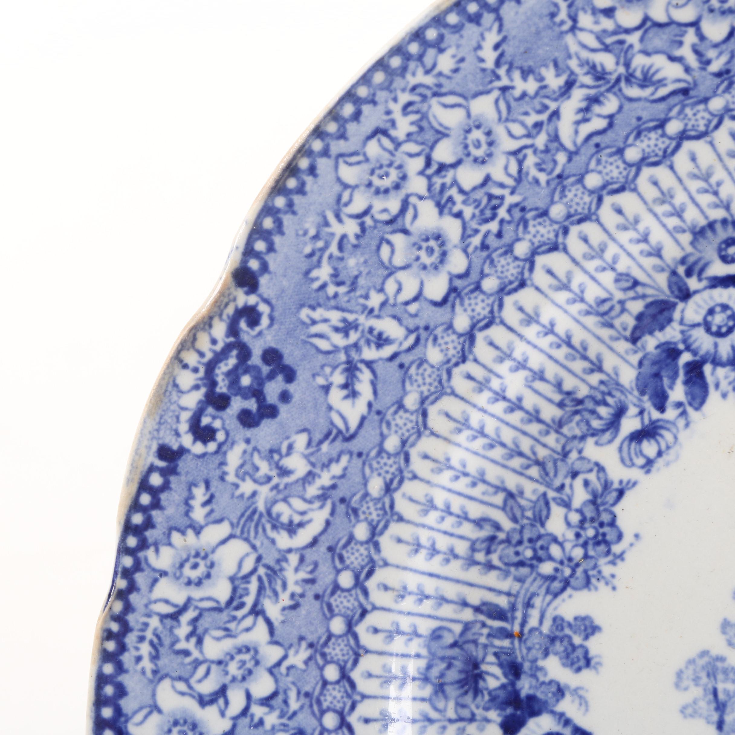 Antique Ridgways "Grecian" Transfer Printed Earthenware Plate