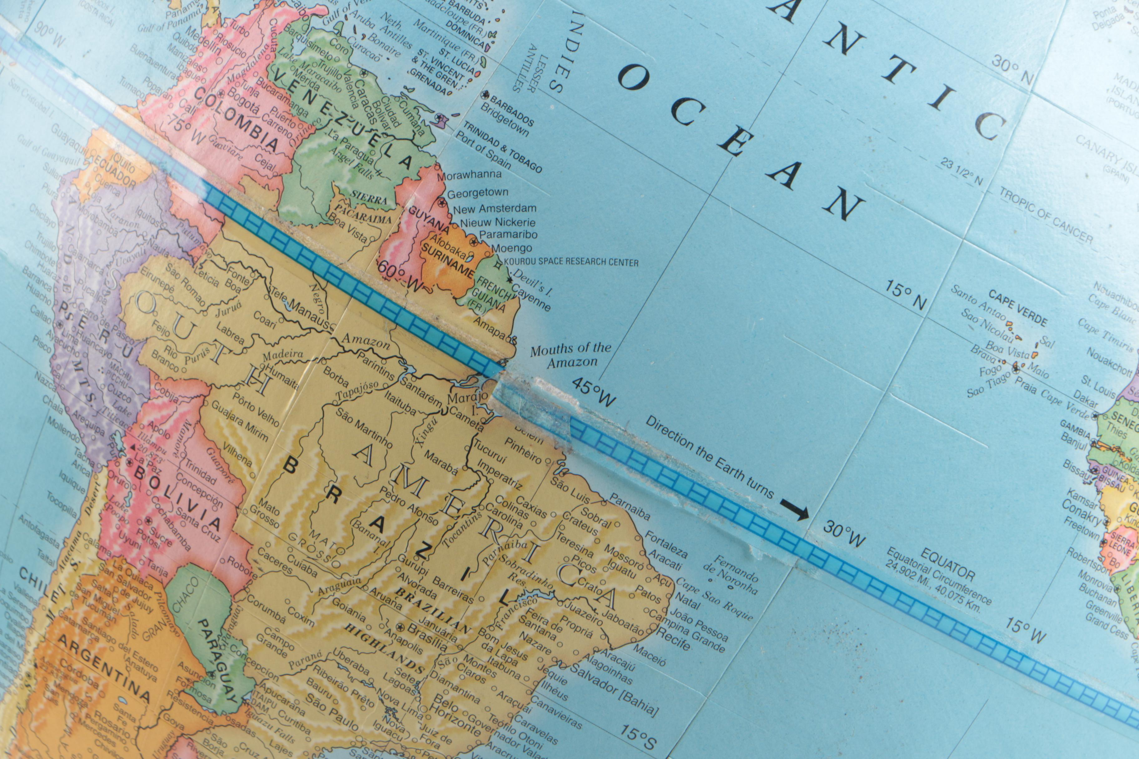 Vintage Desktop Globes by Reploge and the George F. Cram Company