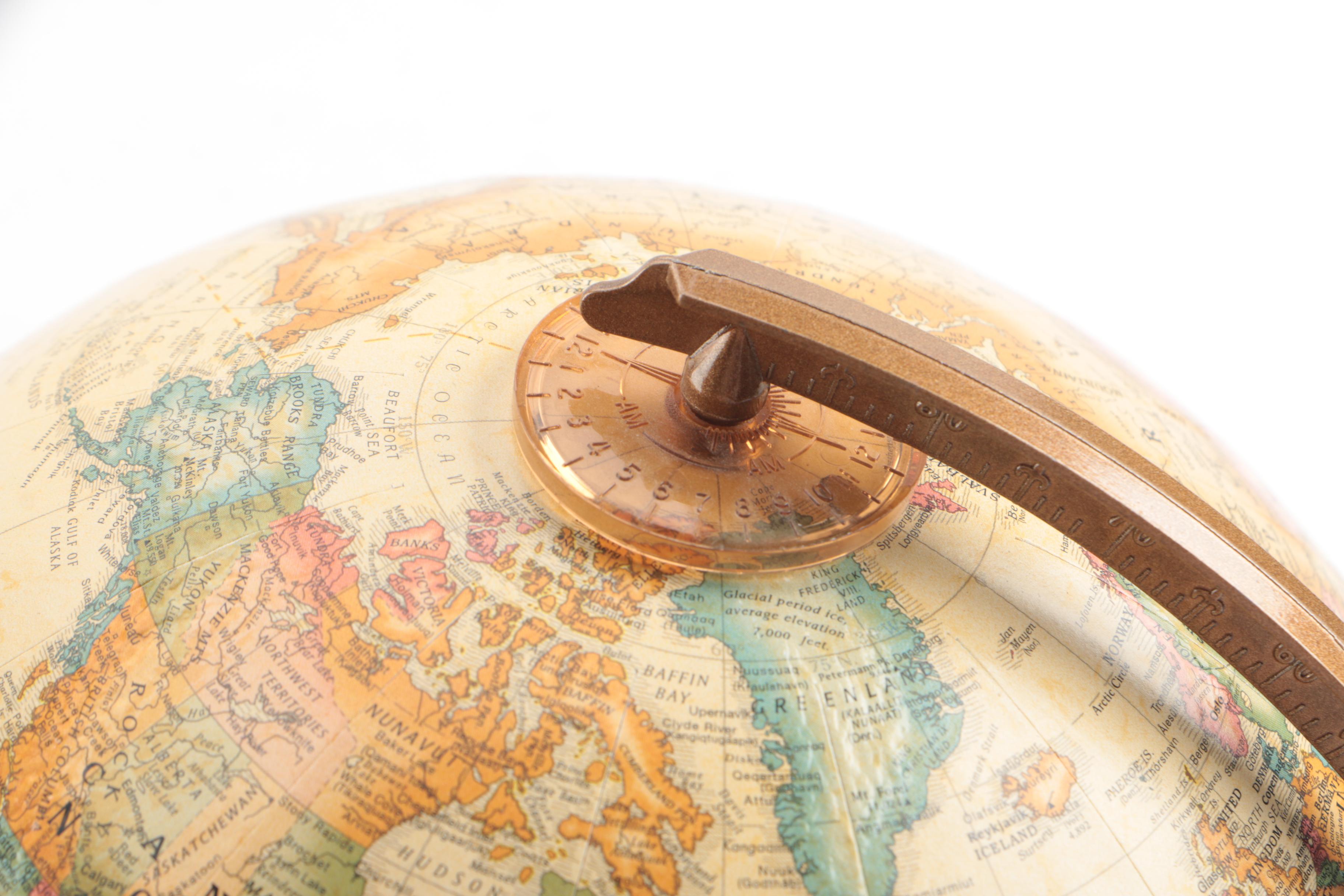 Vintage Desktop Globes by Reploge and the George F. Cram Company