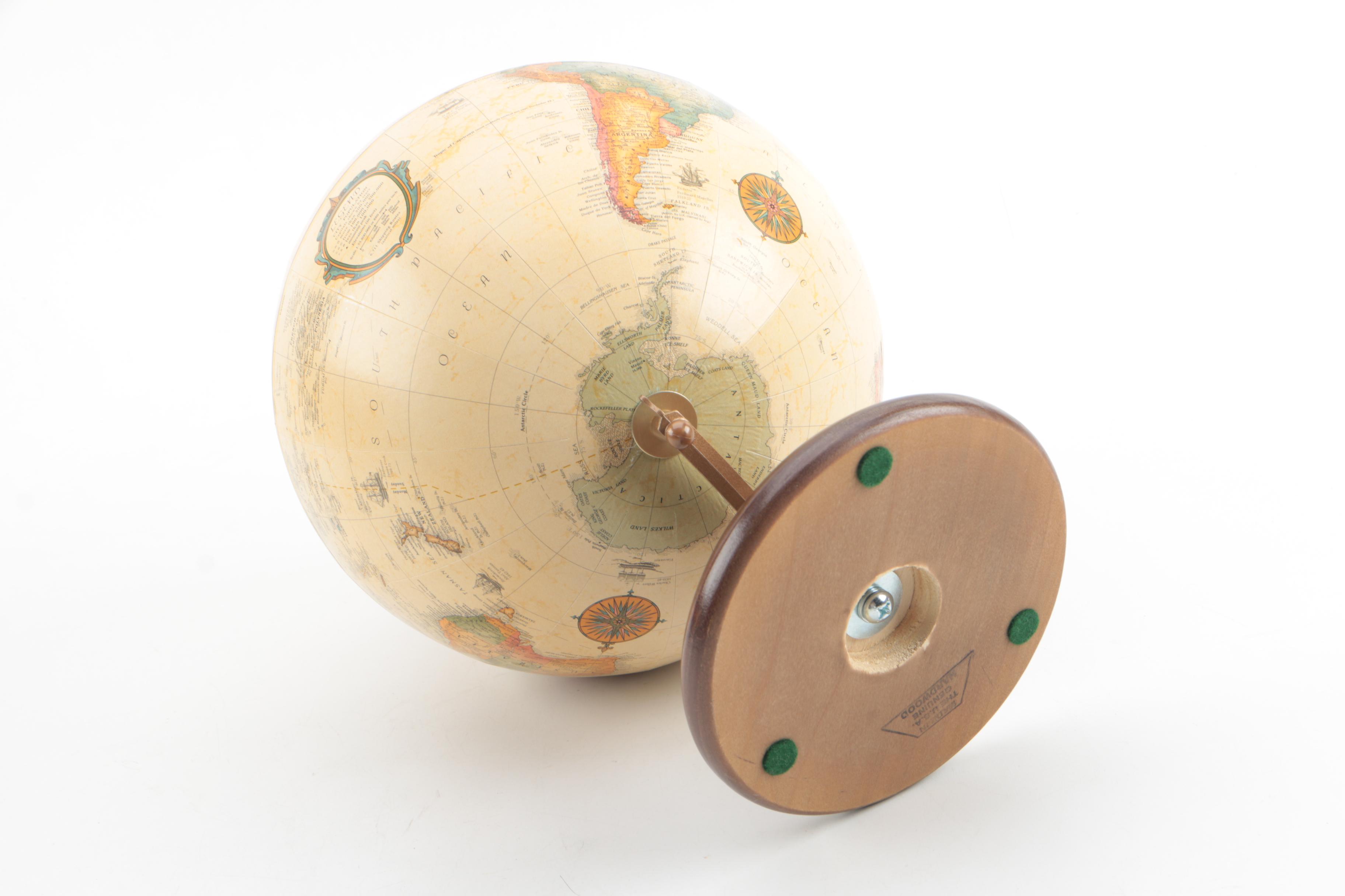 Vintage Desktop Globes by Reploge and the George F. Cram Company