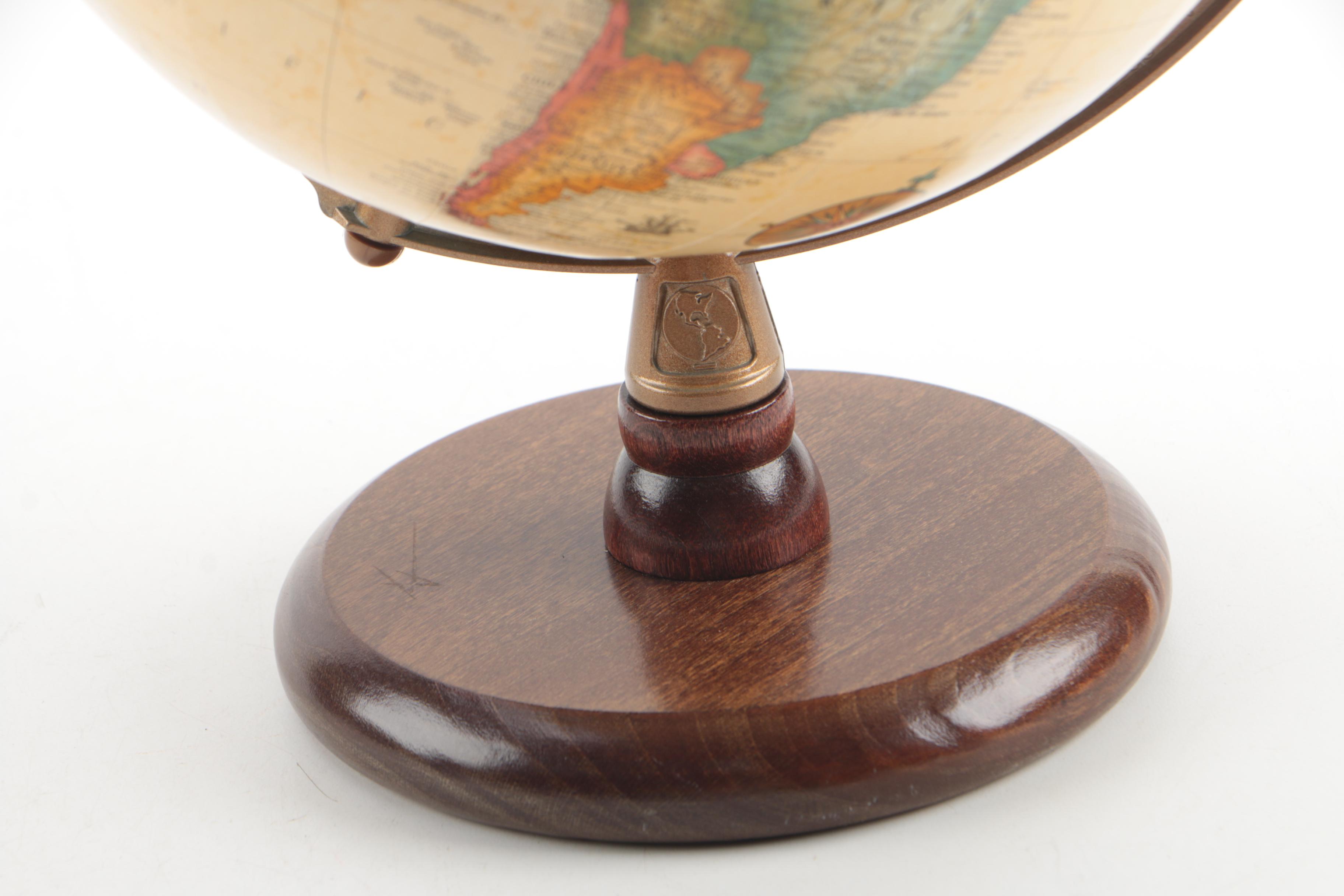 Vintage Desktop Globes by Reploge and the George F. Cram Company