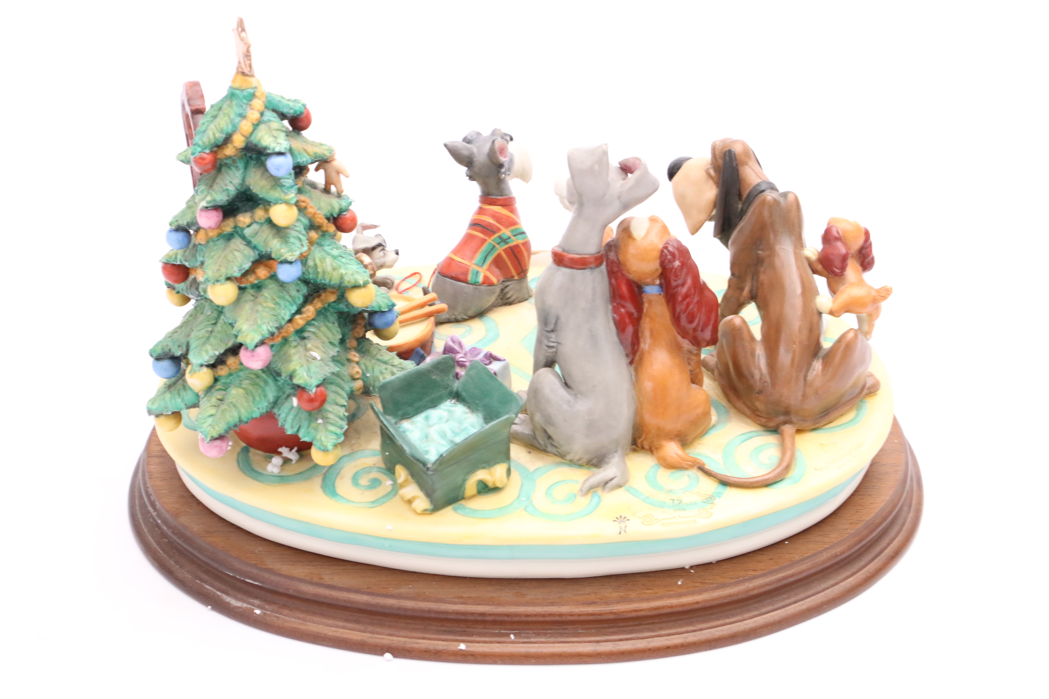 Lady & the Tramp Capodimonte Laurenz Disney Sculpture