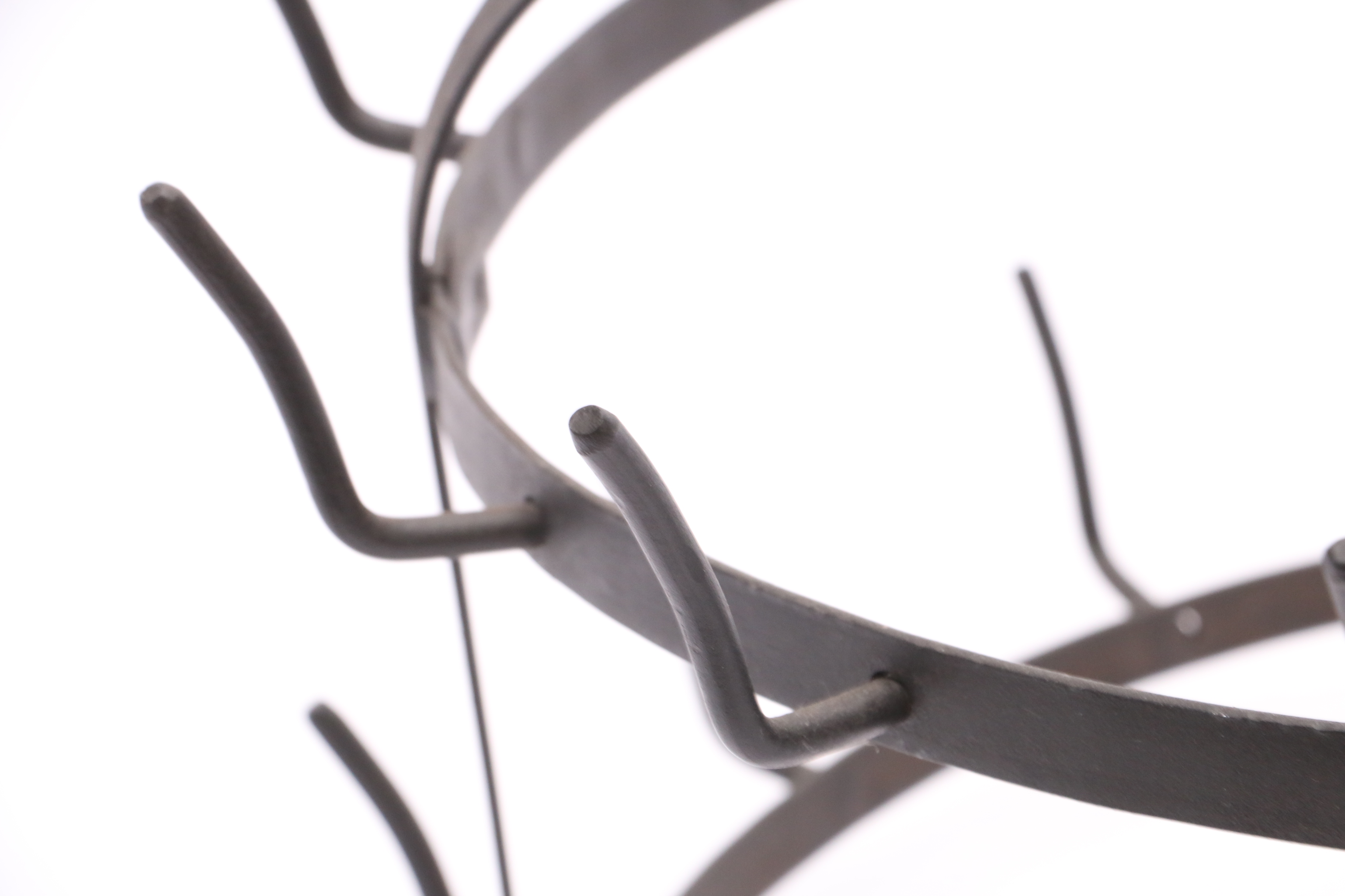 Black Wrought Iron Bottle Rack