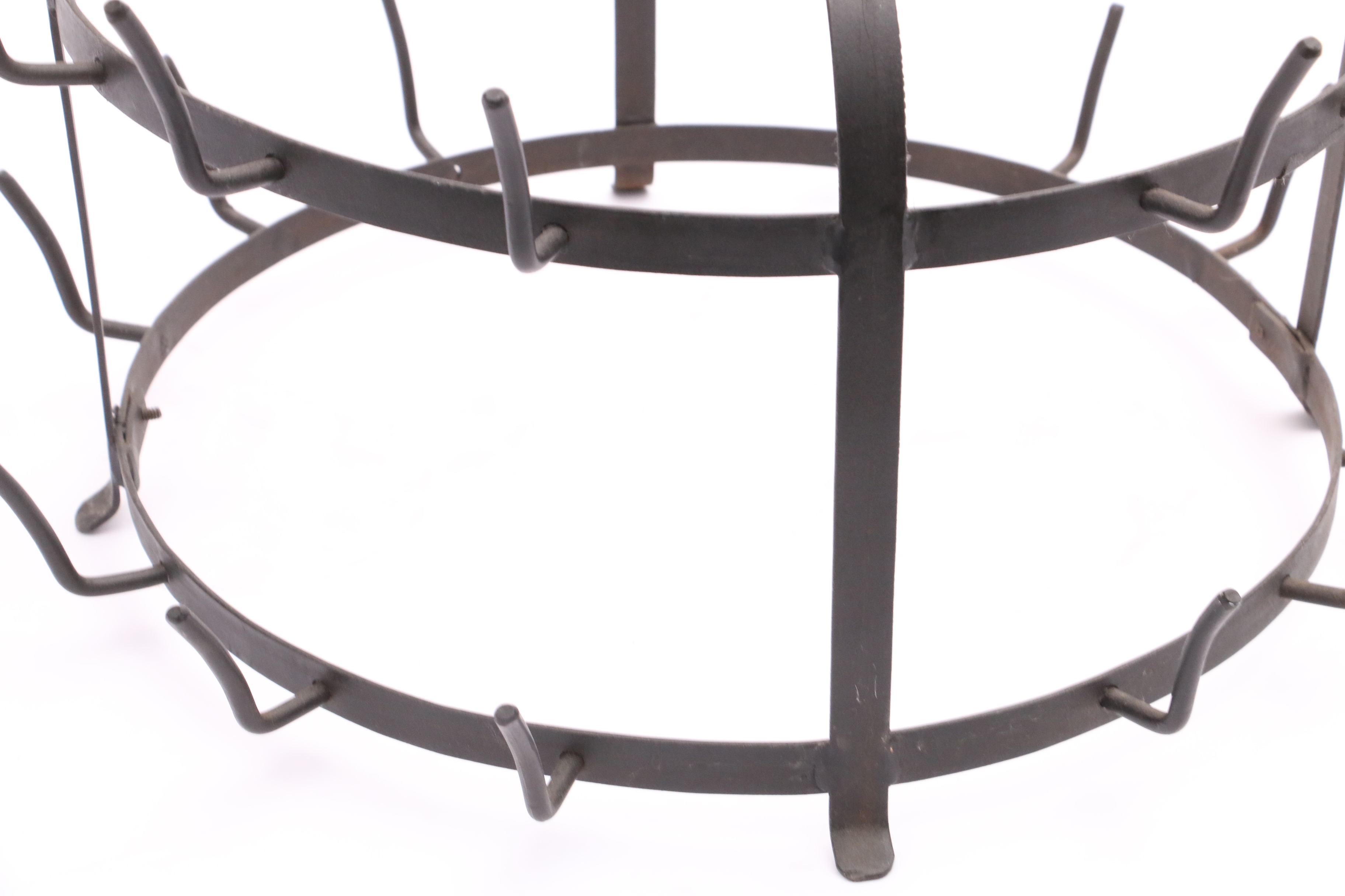 Black Wrought Iron Bottle Rack