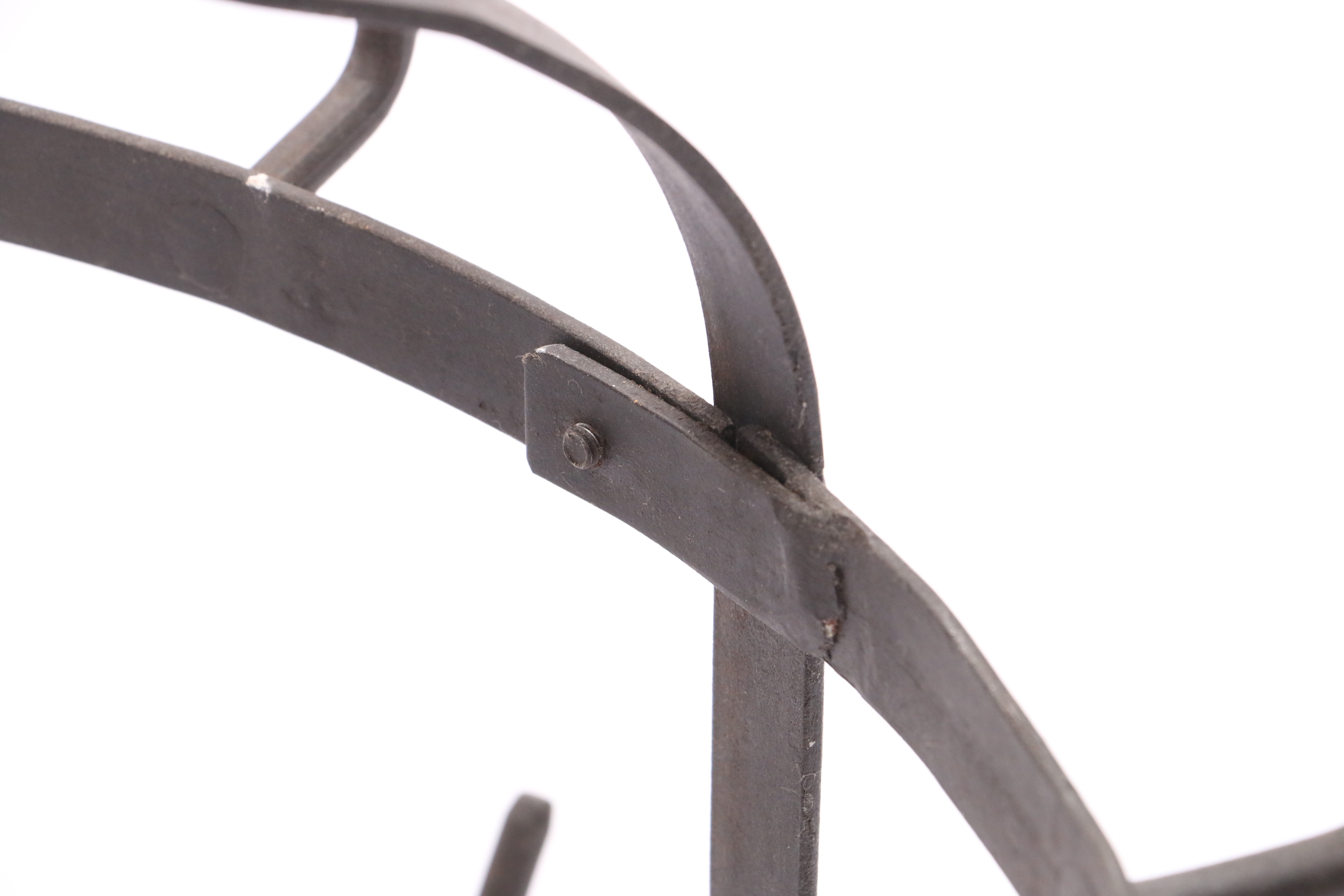 Black Wrought Iron Bottle Rack