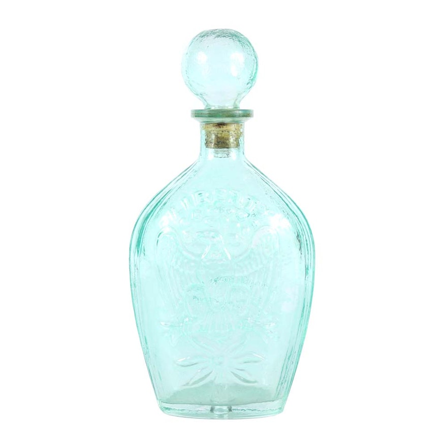 Vintage Glass "Liberty" Eagle Whiskey Bottle