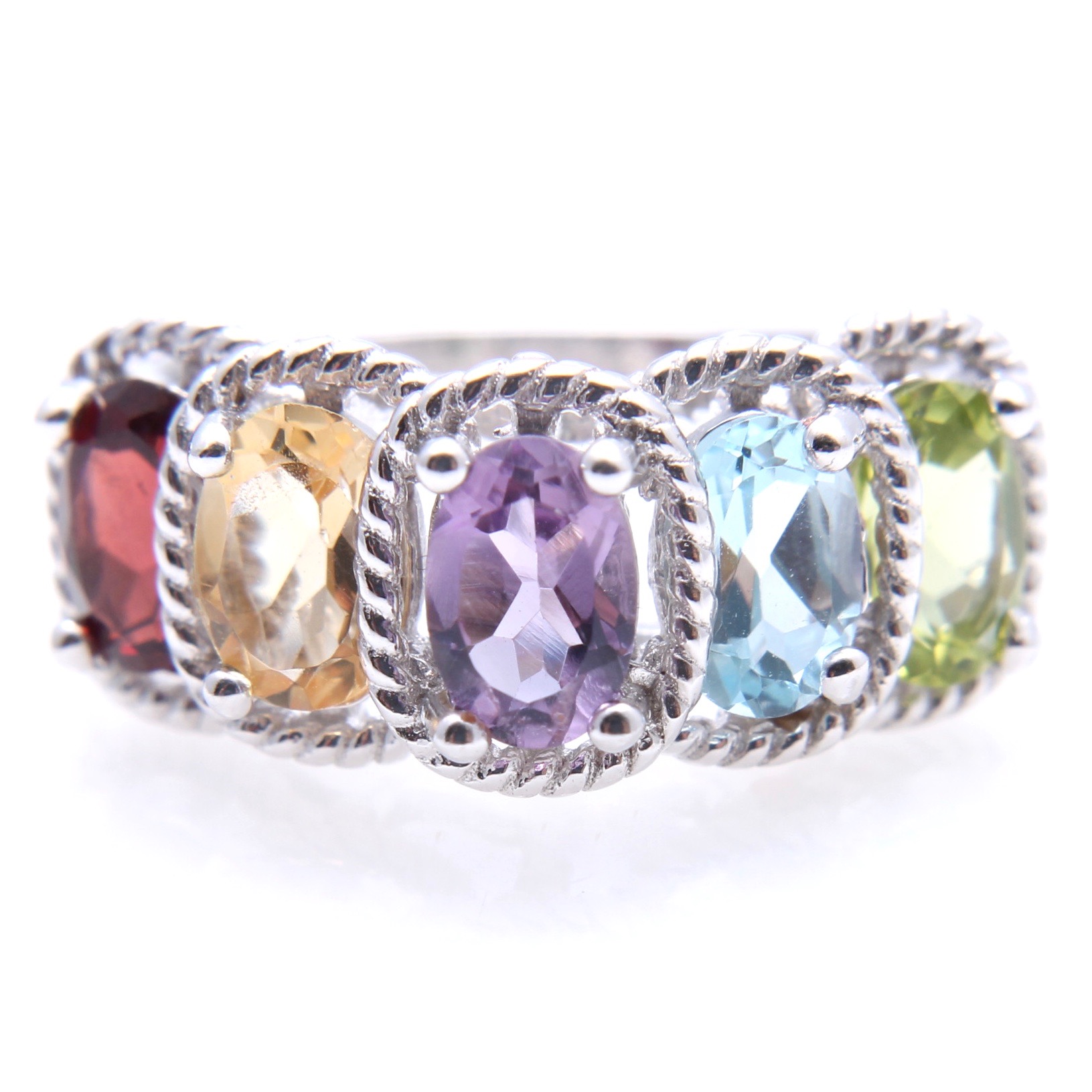 Sterling Silver Gemstone Ring