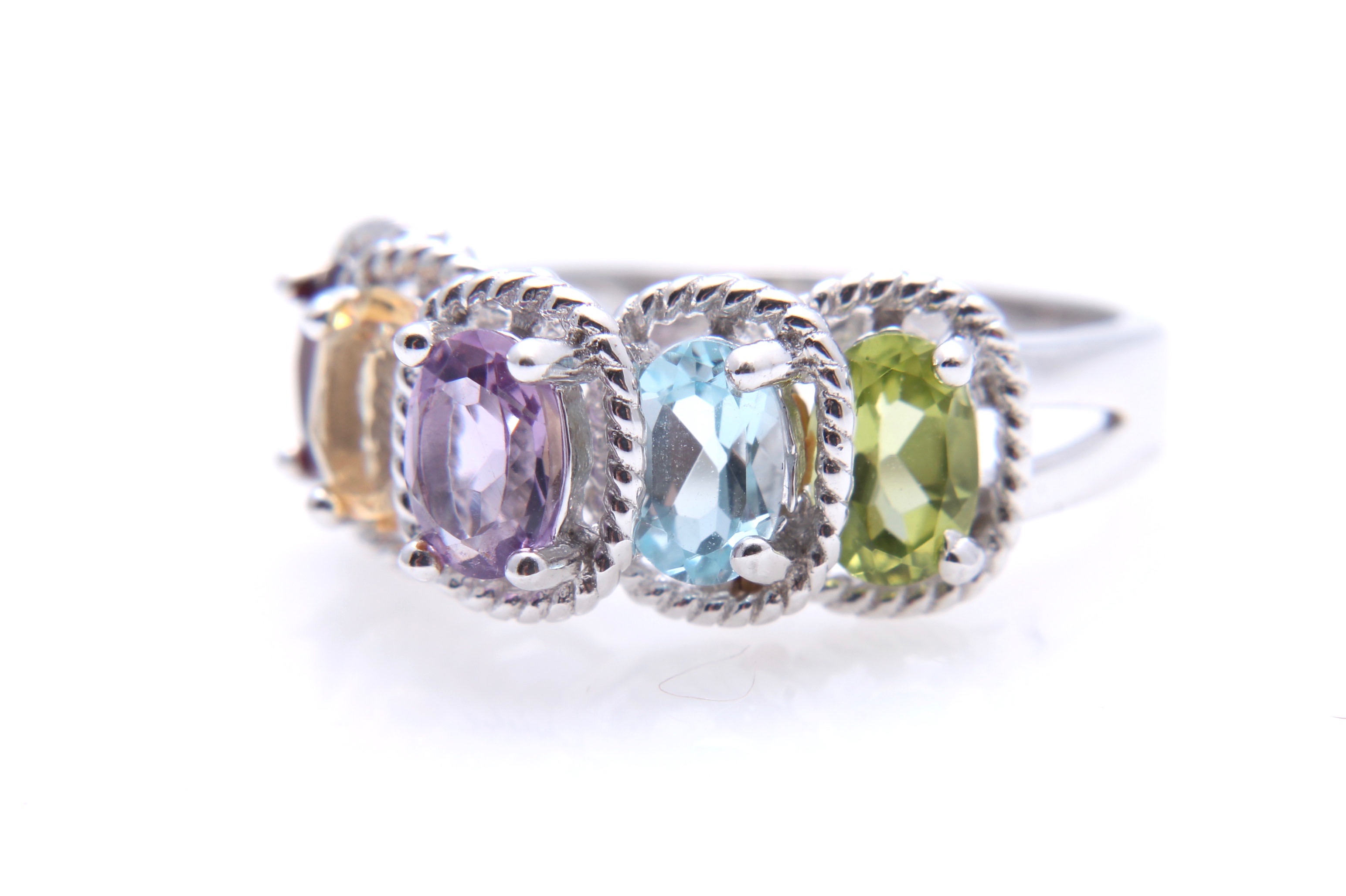 Sterling Silver Gemstone Ring