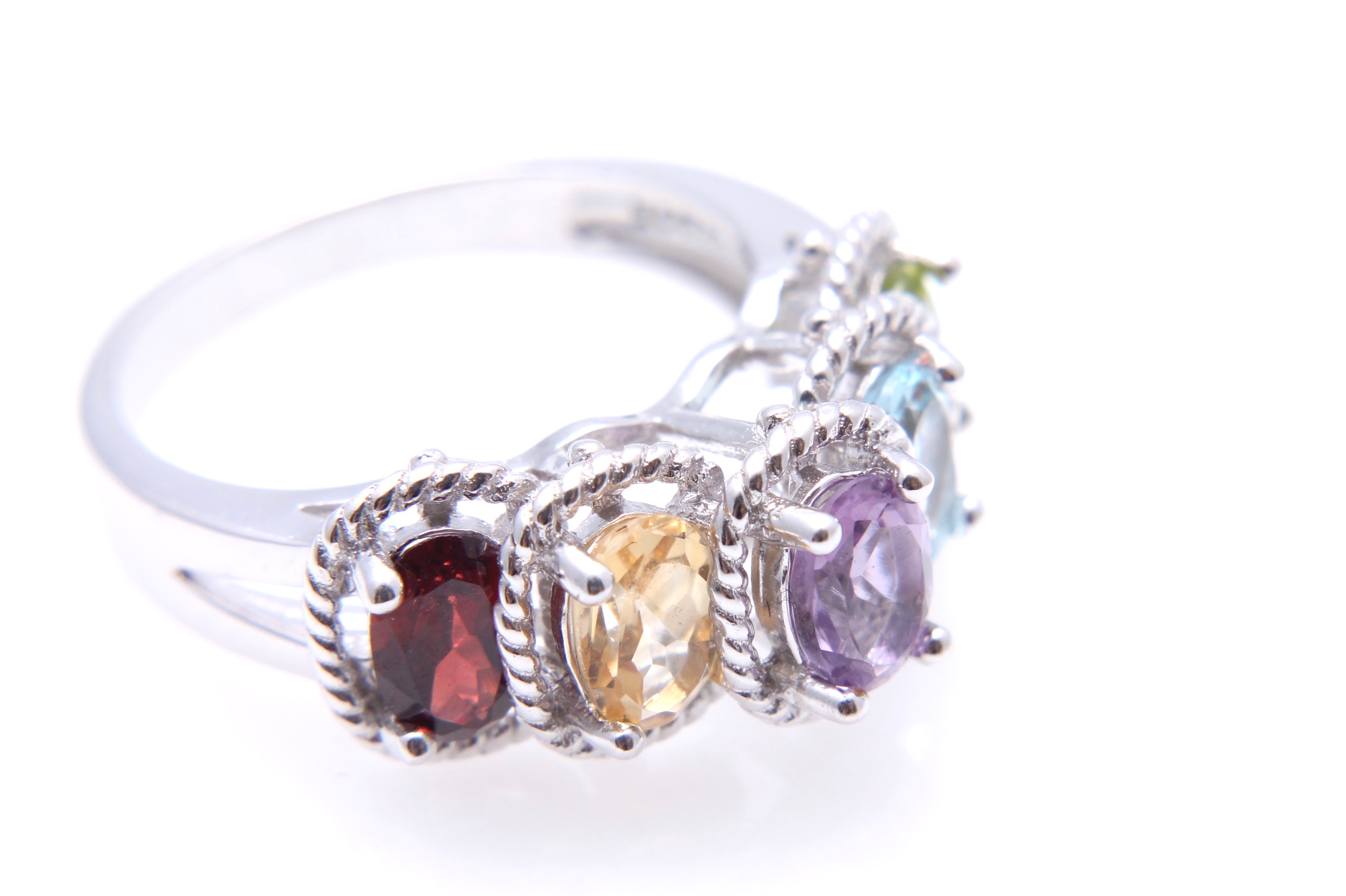 Sterling Silver Gemstone Ring