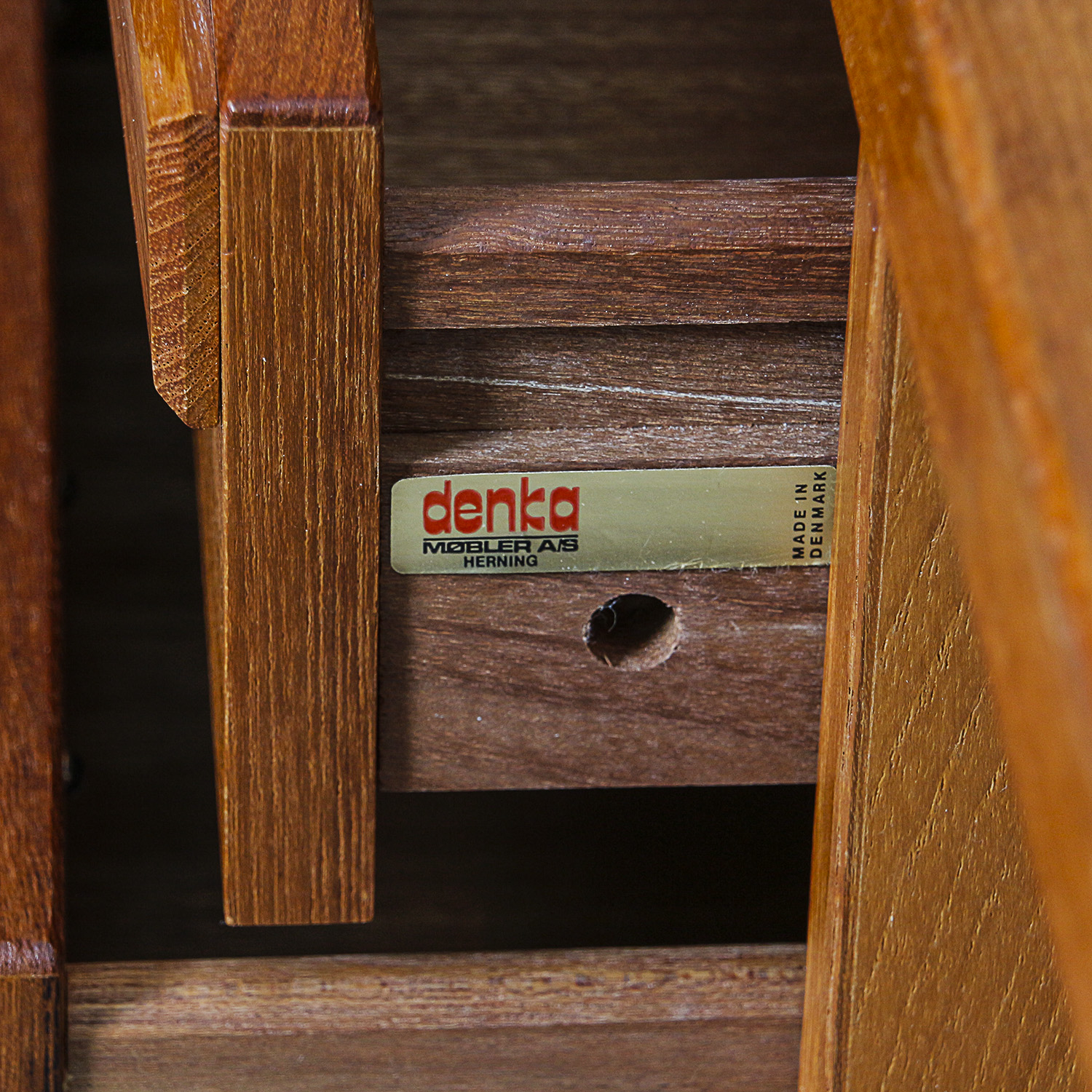 Danish Modern Teak Desk by Denka