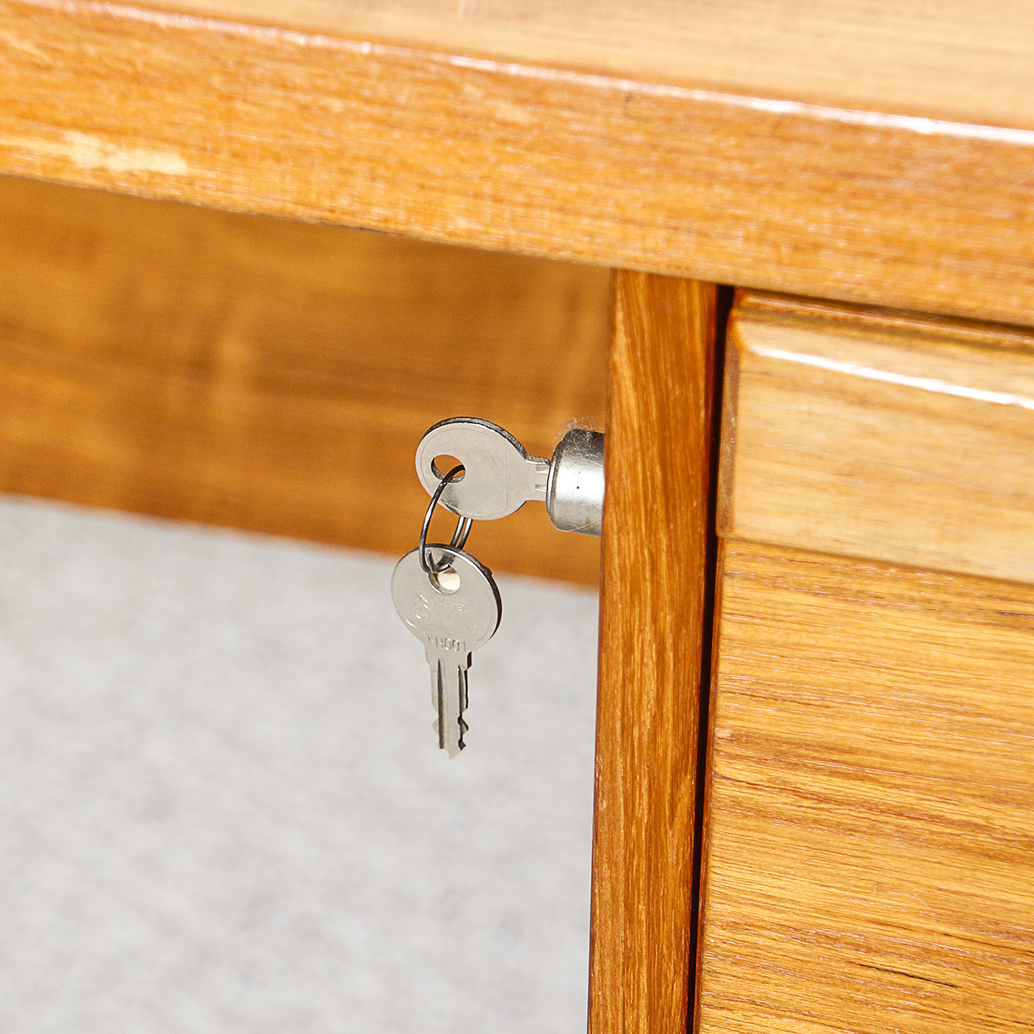 Danish Modern Teak Desk by Denka