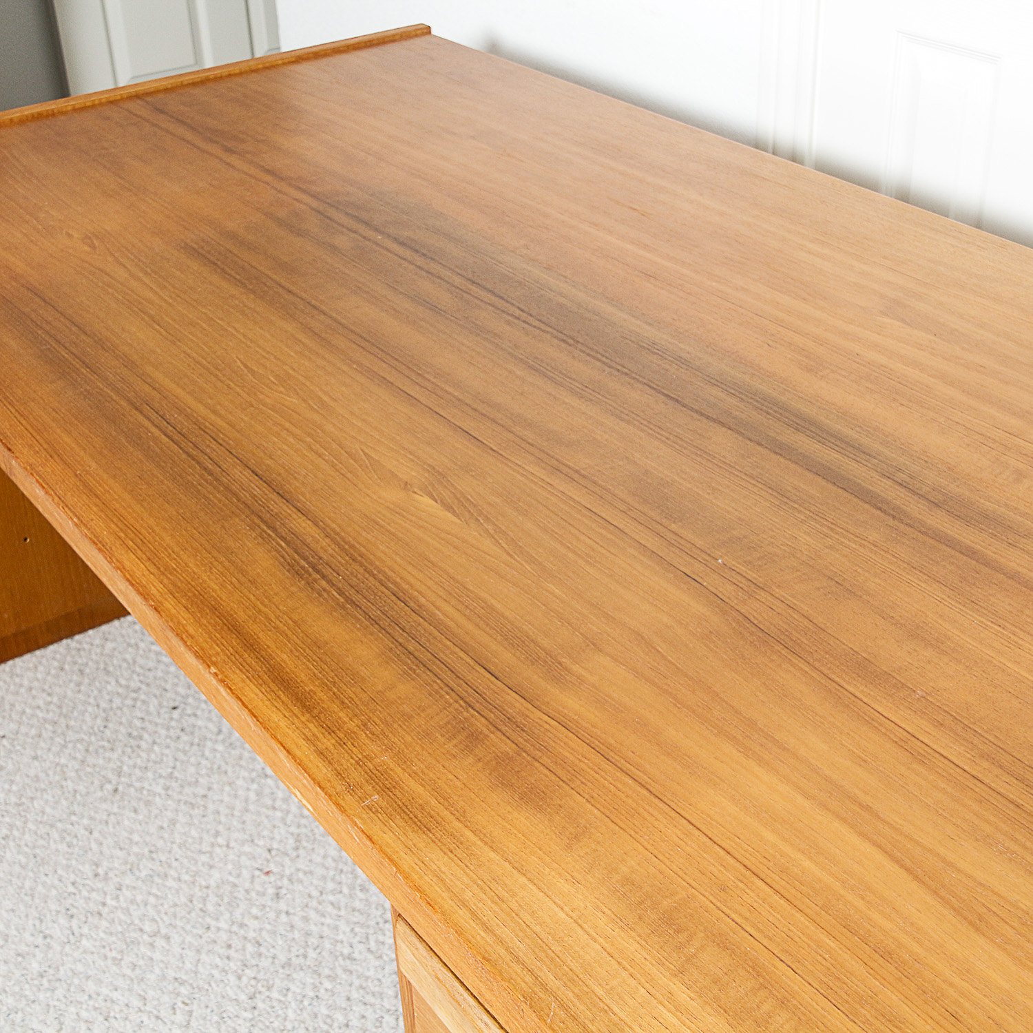 Danish Modern Teak Desk by Denka
