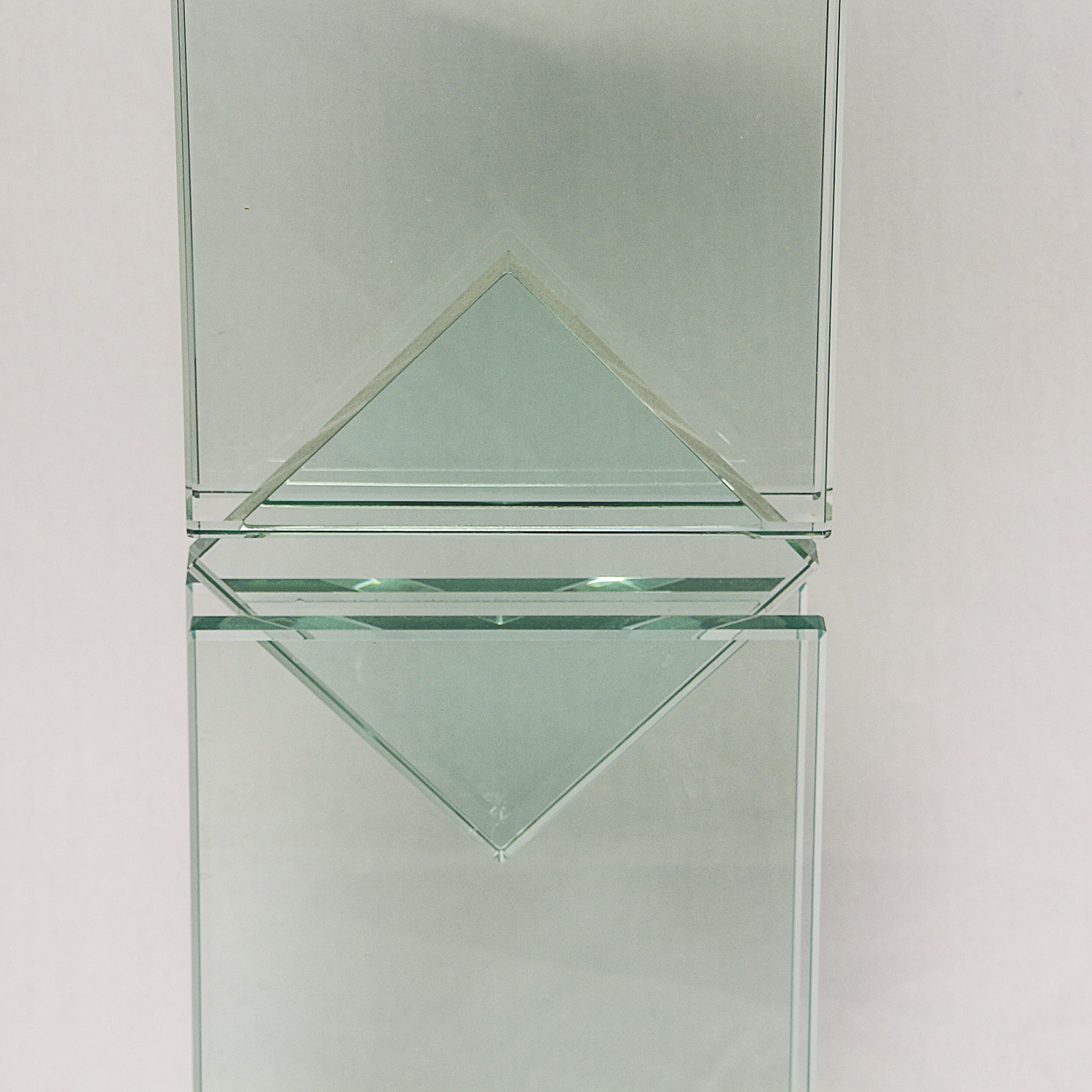 Glass Pedestal Accent Table