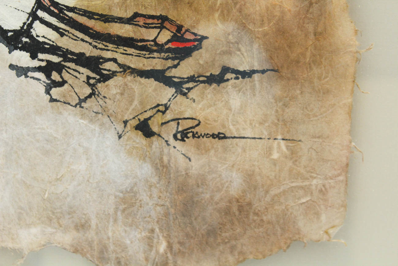 Original Watercolor on Rice Paper by Rockwood