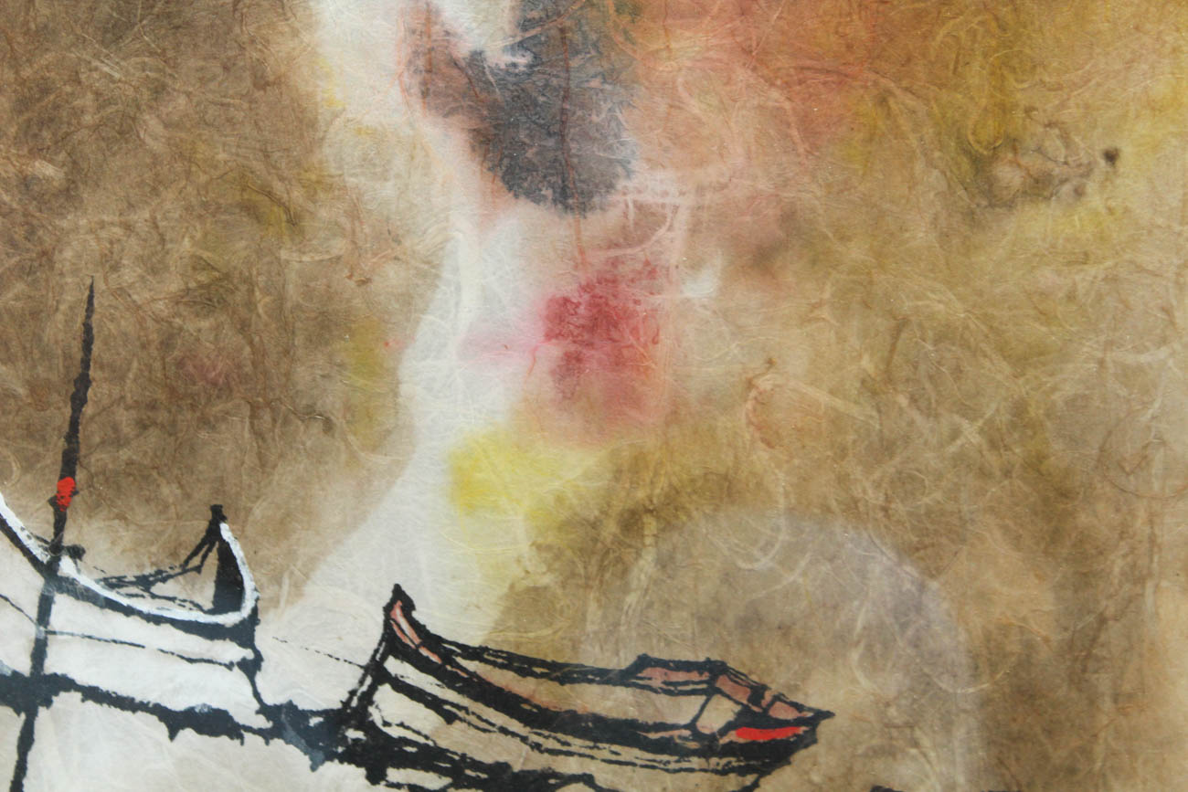 Original Watercolor on Rice Paper by Rockwood