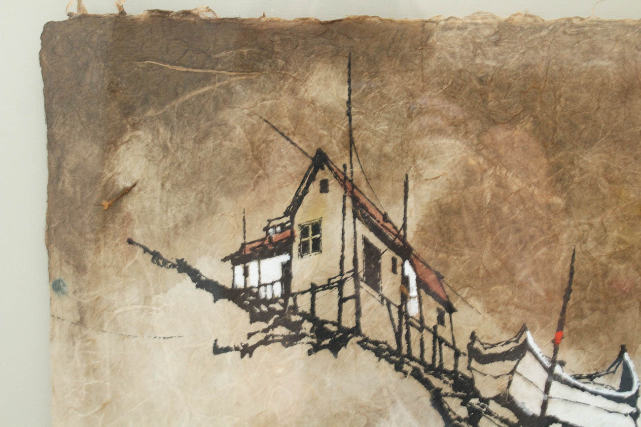 Original Watercolor on Rice Paper by Rockwood