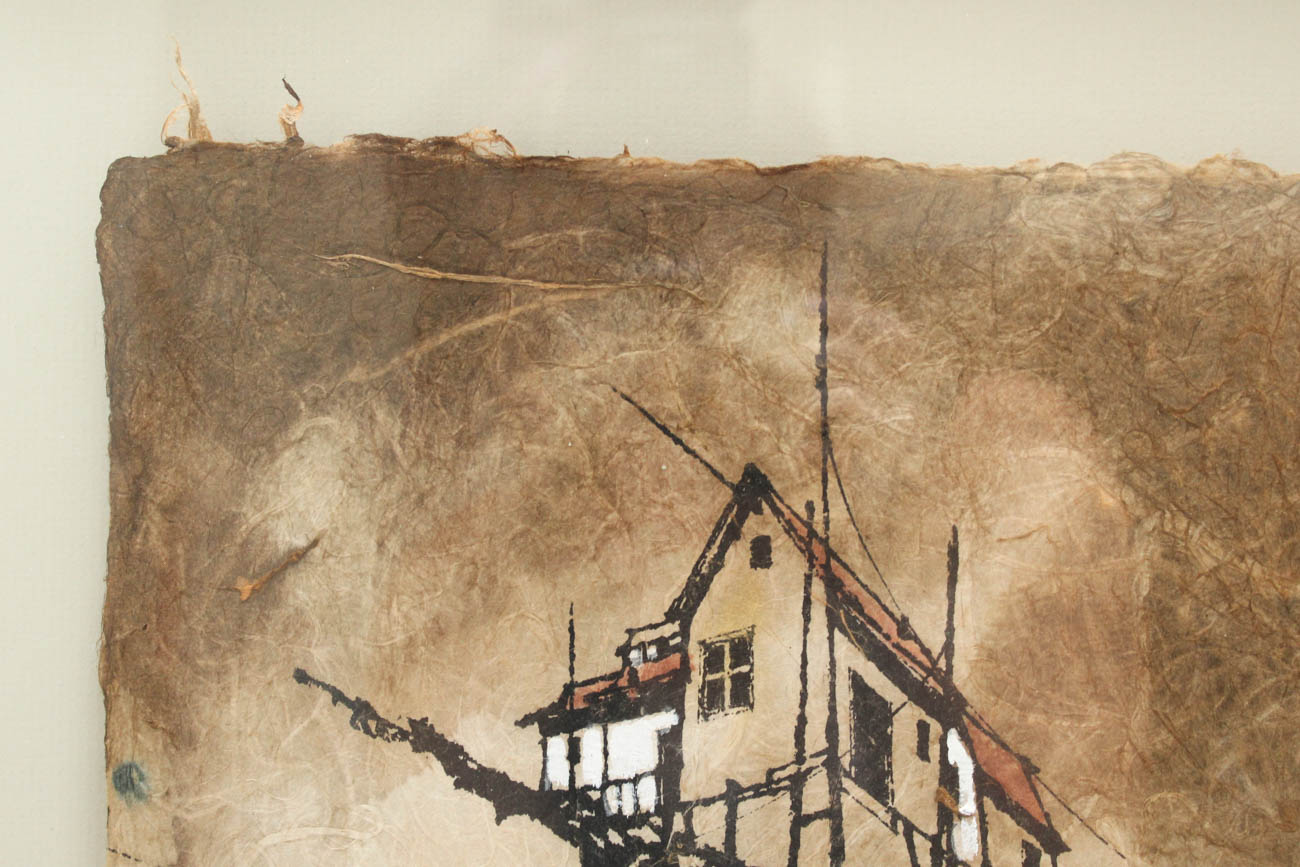 Original Watercolor on Rice Paper by Rockwood