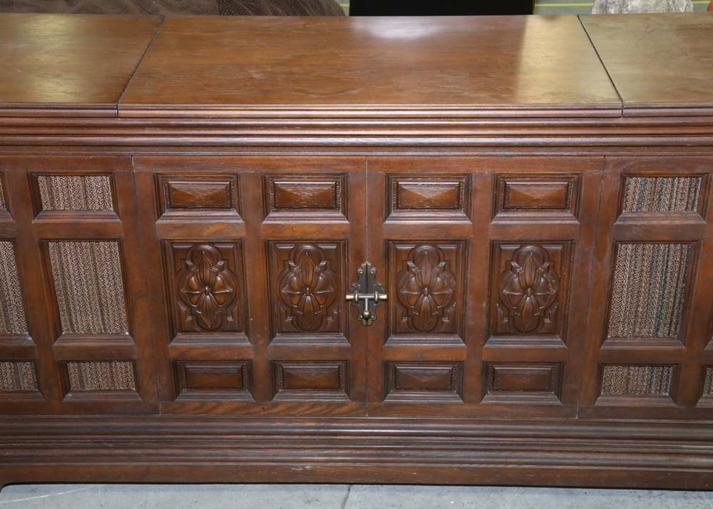 Vintage William Tell Woodcrafters for General Electric Record Cabinet