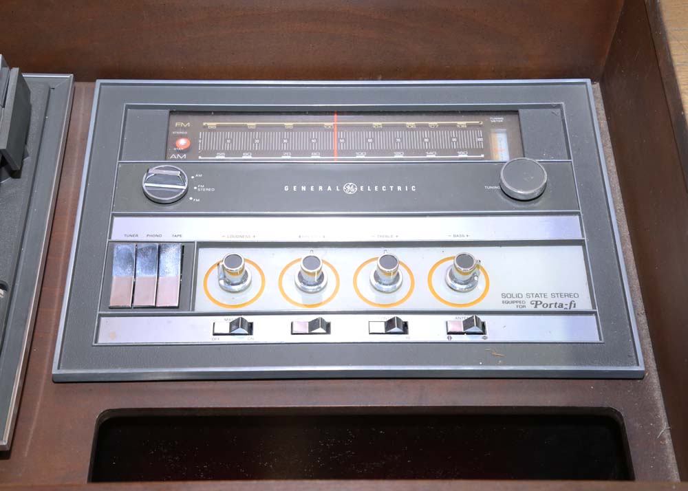 Vintage William Tell Woodcrafters for General Electric Record Cabinet