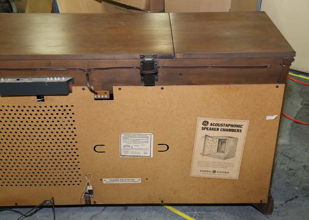 Vintage William Tell Woodcrafters for General Electric Record Cabinet