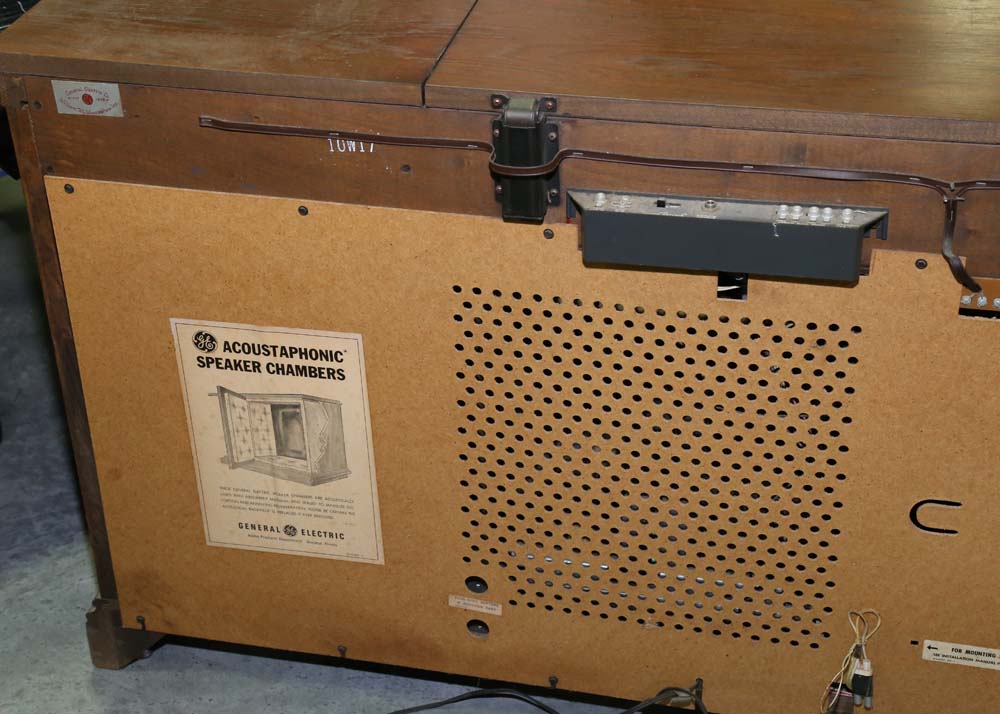 Vintage William Tell Woodcrafters for General Electric Record Cabinet