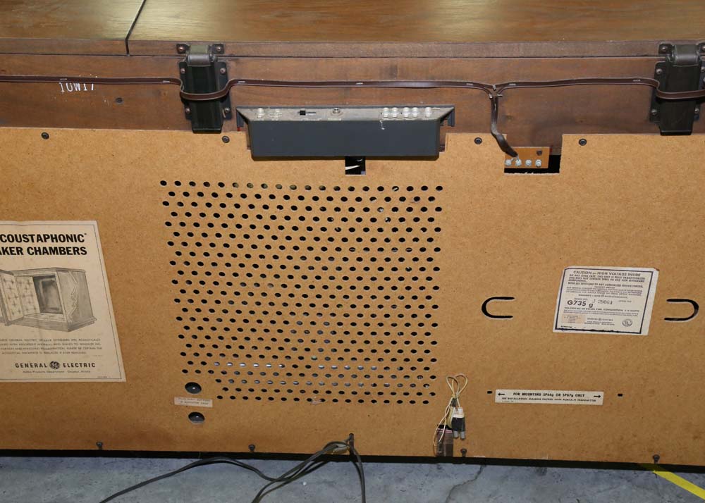 Vintage William Tell Woodcrafters for General Electric Record Cabinet