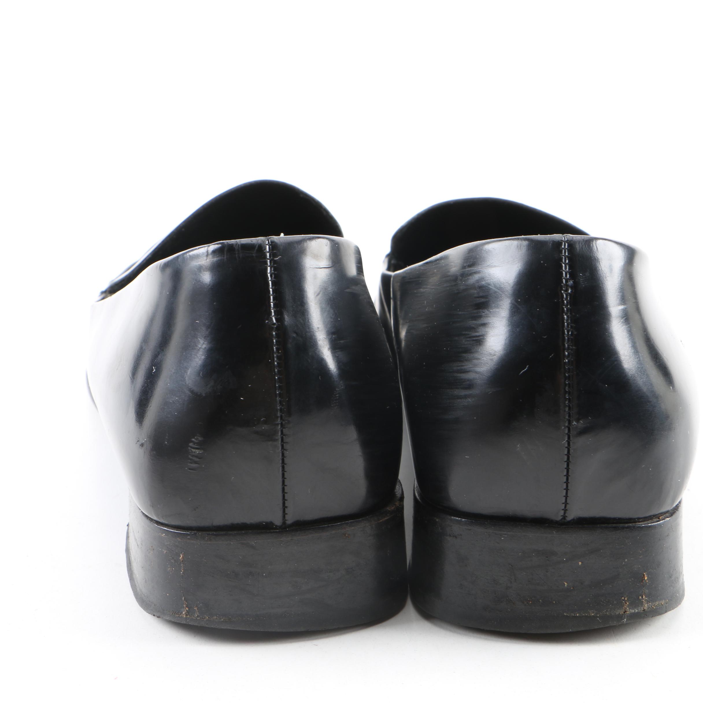 Women's Prada Black Leather Loafers