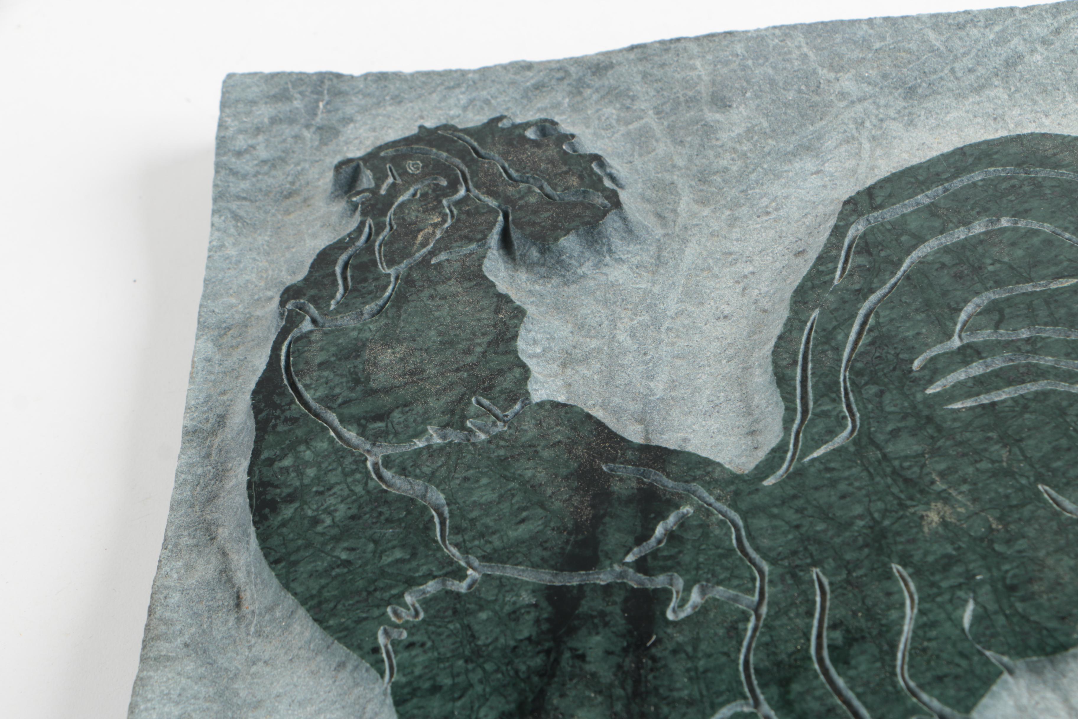 Susan Conner Bernett Carved Soapstone Plaque