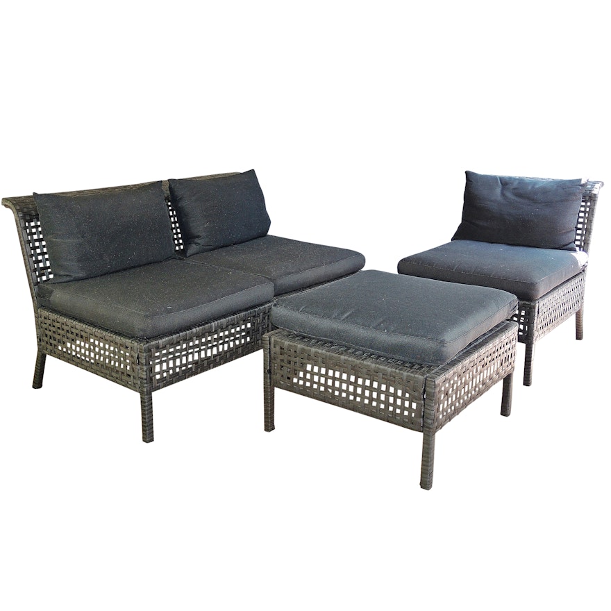 IKEA Modular Patio Sofa, Chair and Ottoman