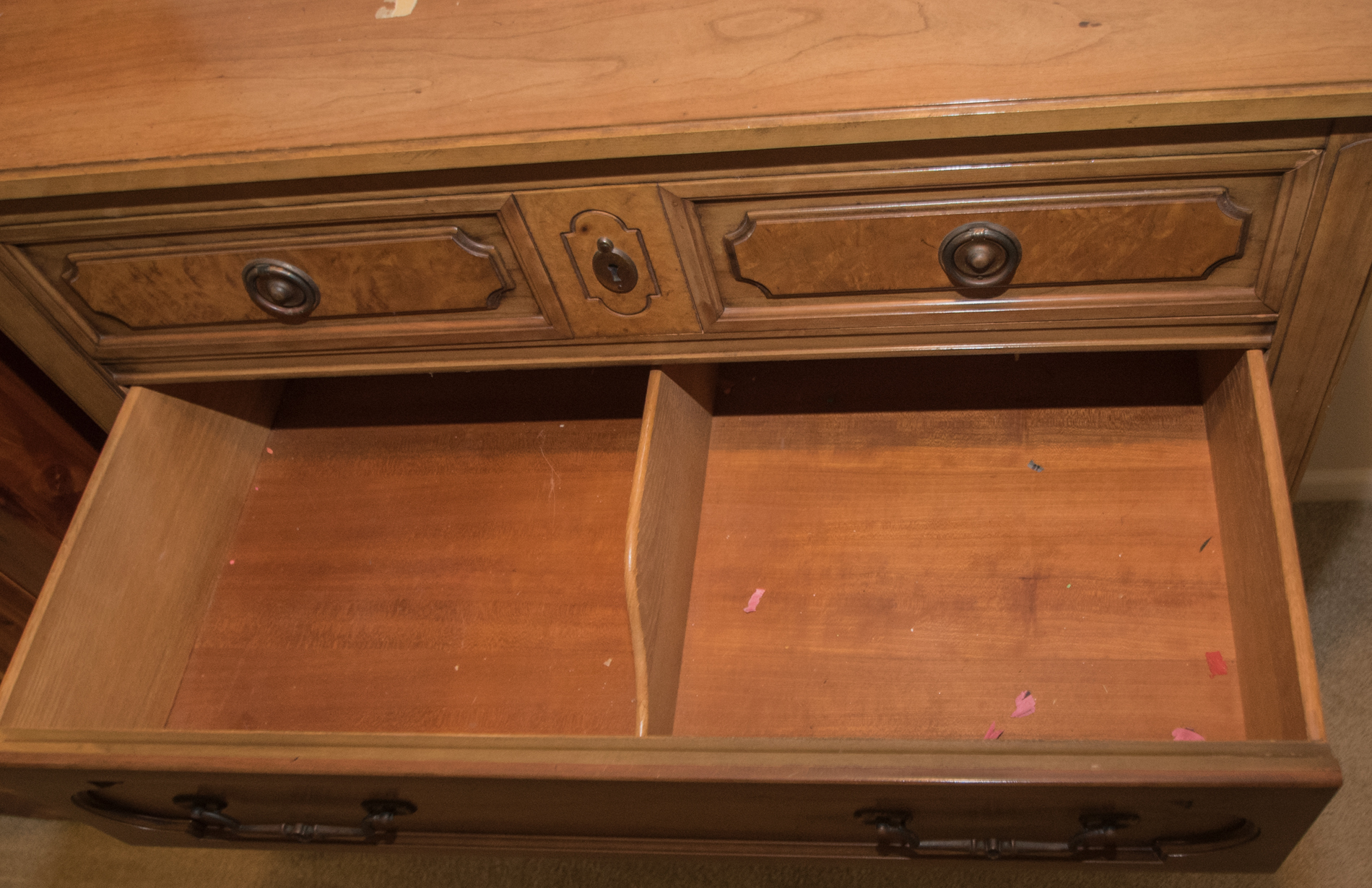 Vintage Walnut Finish Chest of Drawers