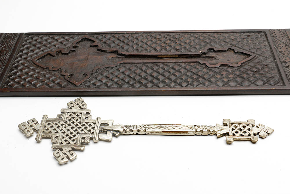 Vintage Ethiopian Orthodox Theophany House Blessing Cross