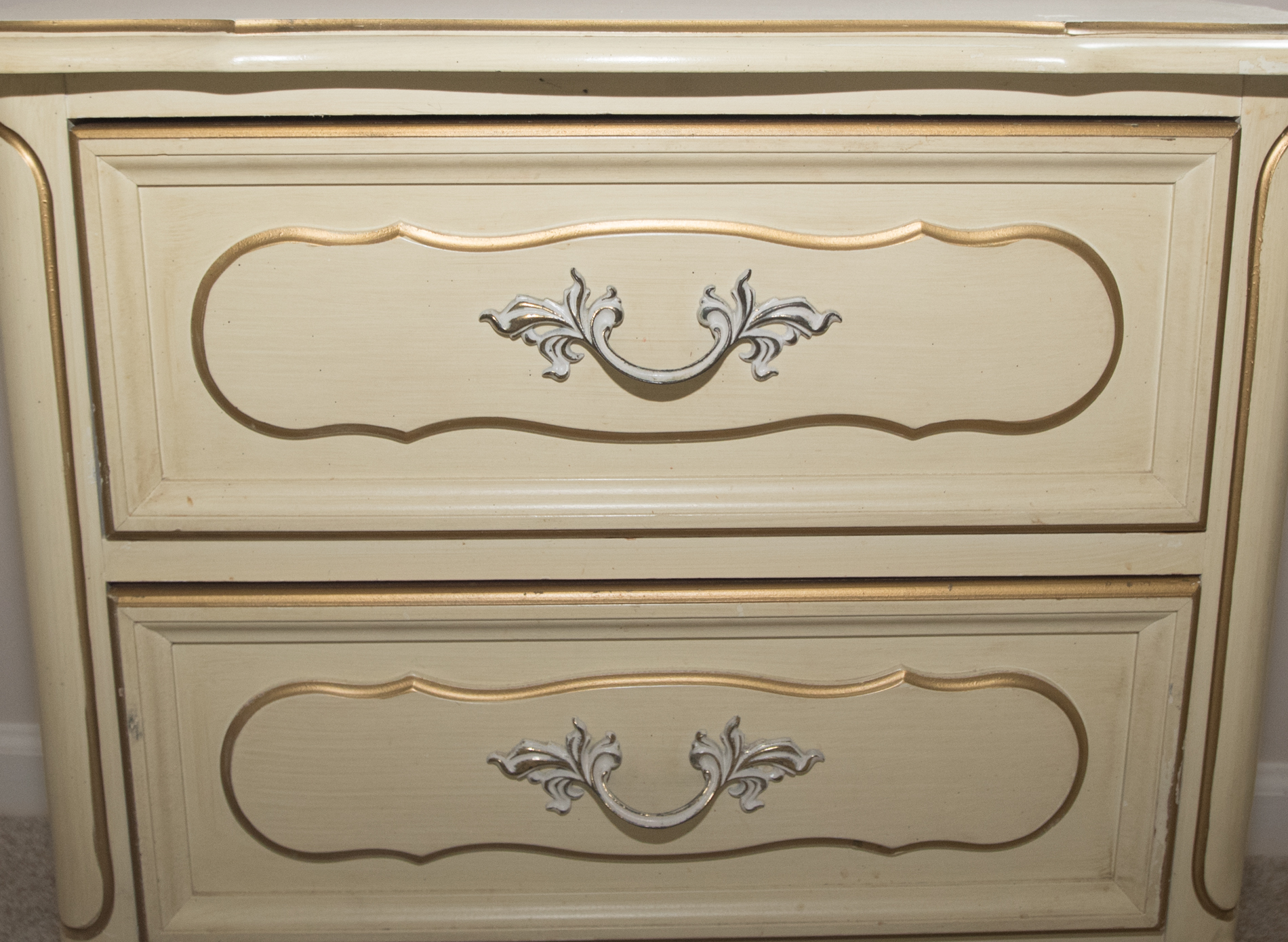 Vintage French Provincial Style Nightstand by Henry Link