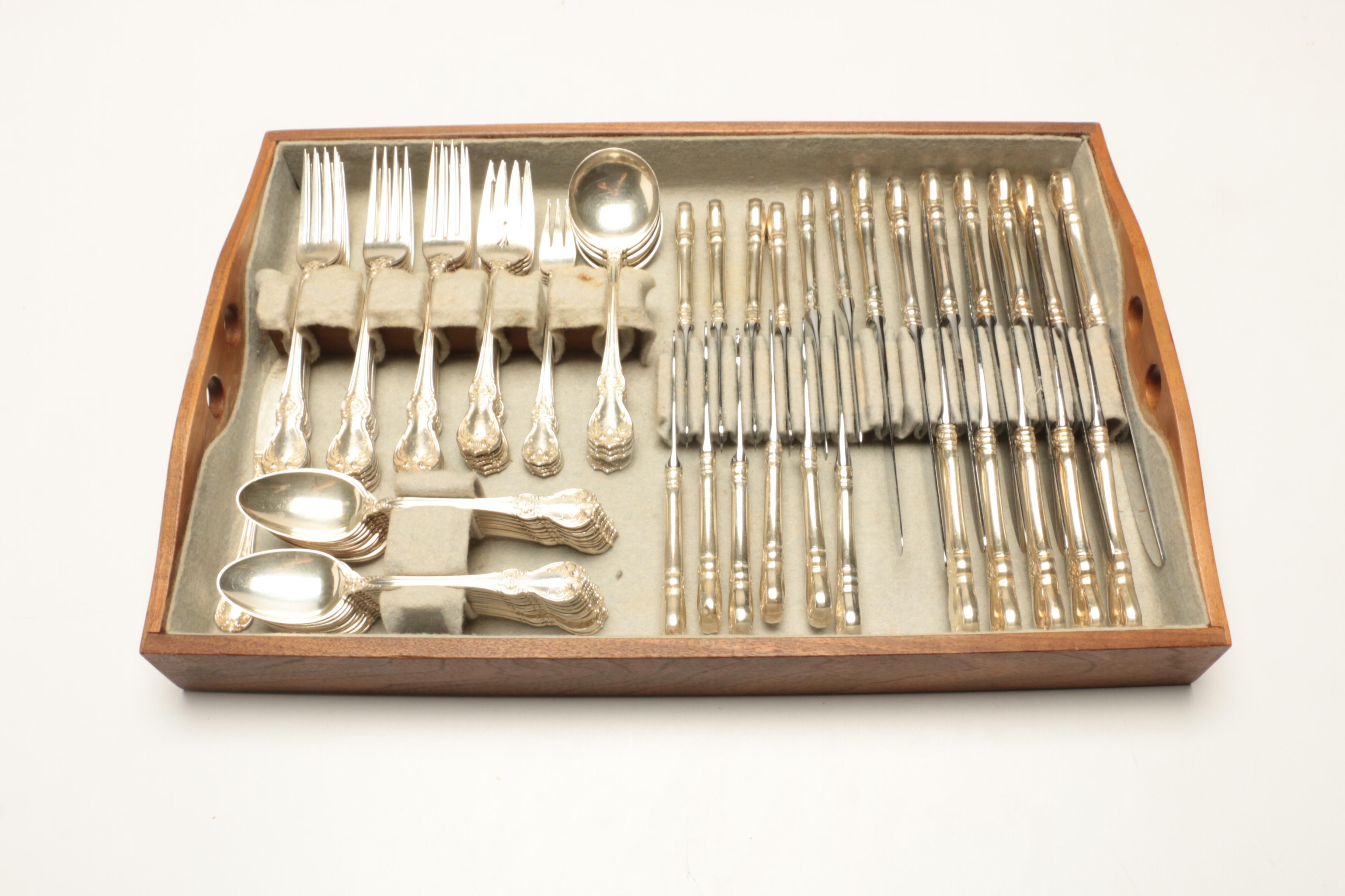 Towle "Old Master" Sterling Silver Flatware in Storage Chest