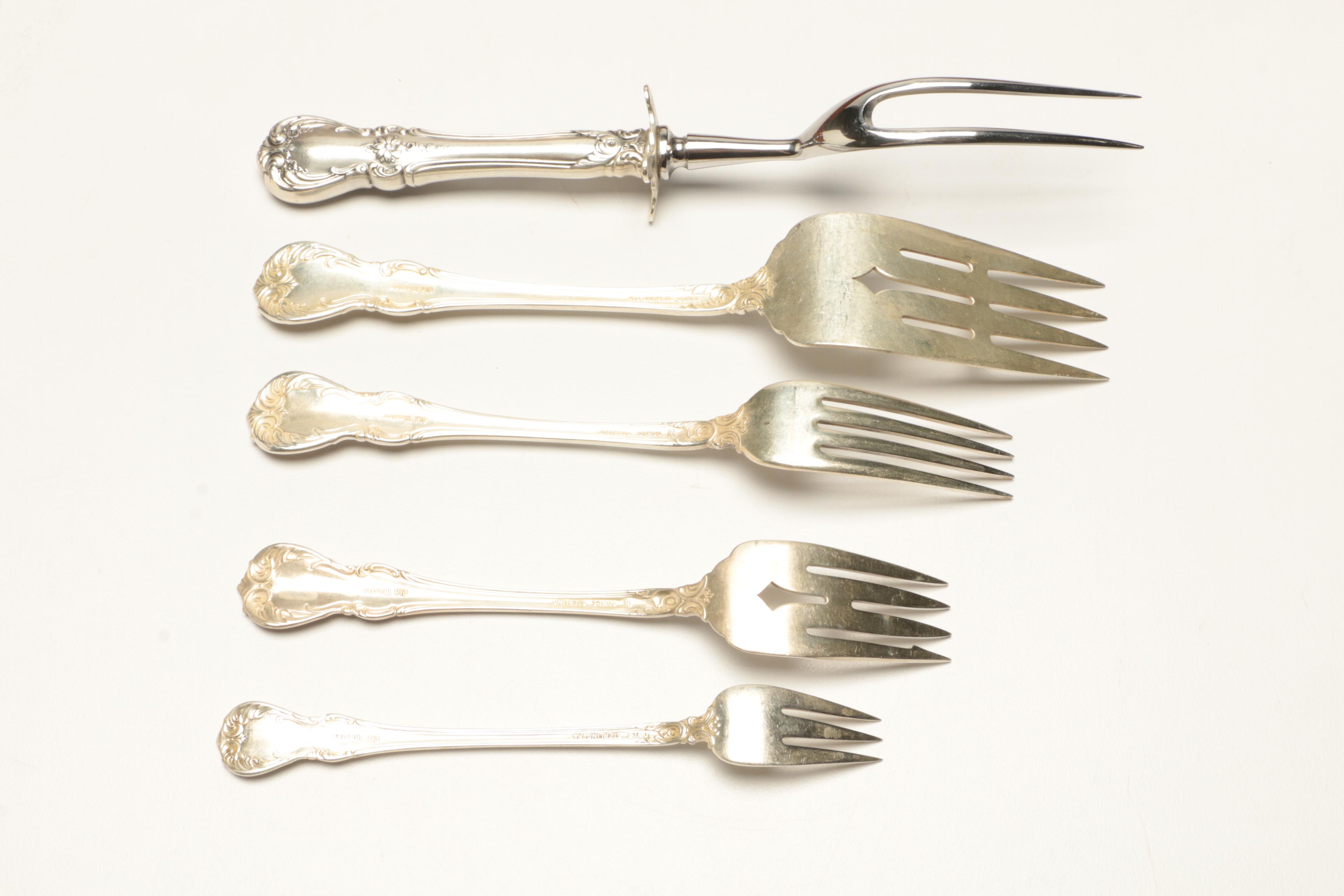 Towle "Old Master" Sterling Silver Flatware in Storage Chest