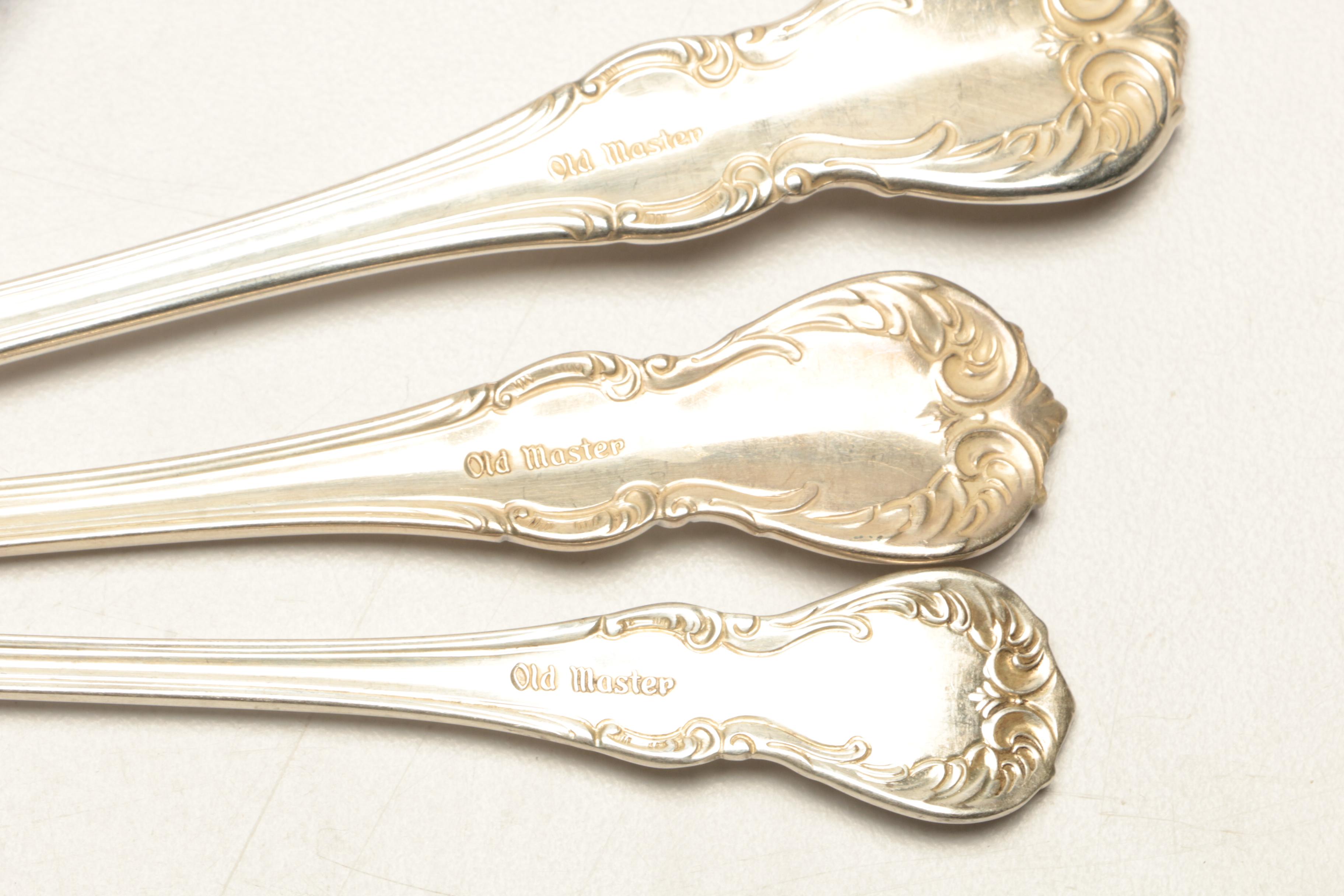 Towle "Old Master" Sterling Silver Flatware in Storage Chest