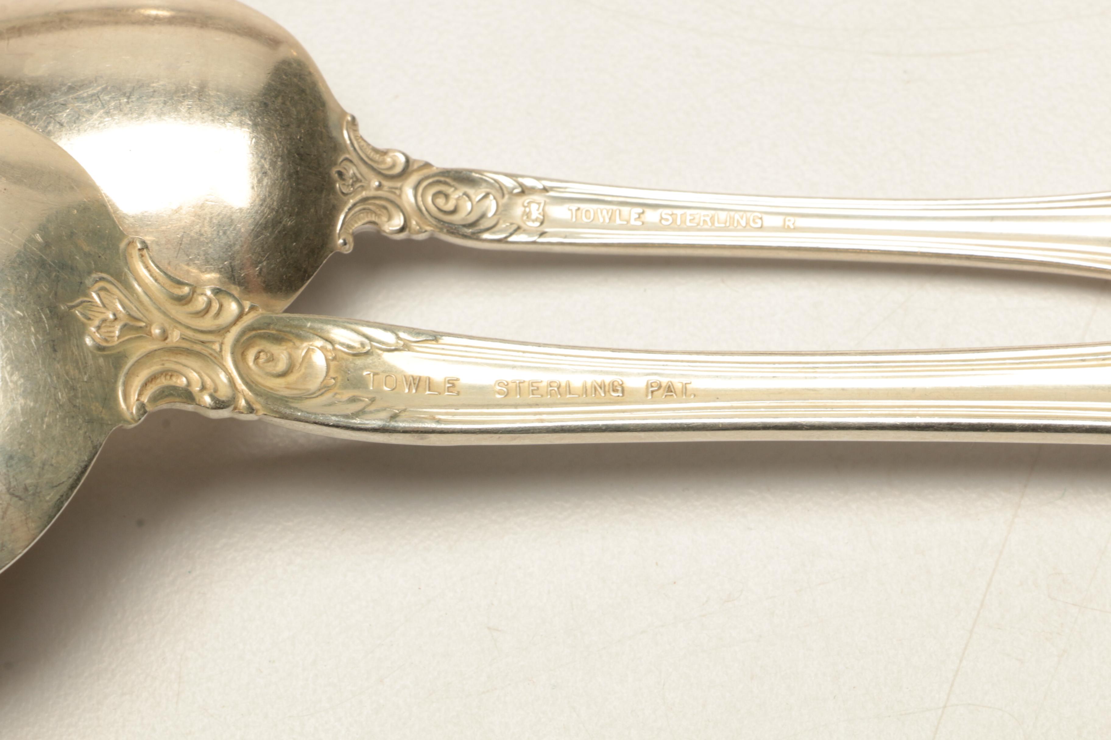 Towle "Old Master" Sterling Silver Flatware in Storage Chest