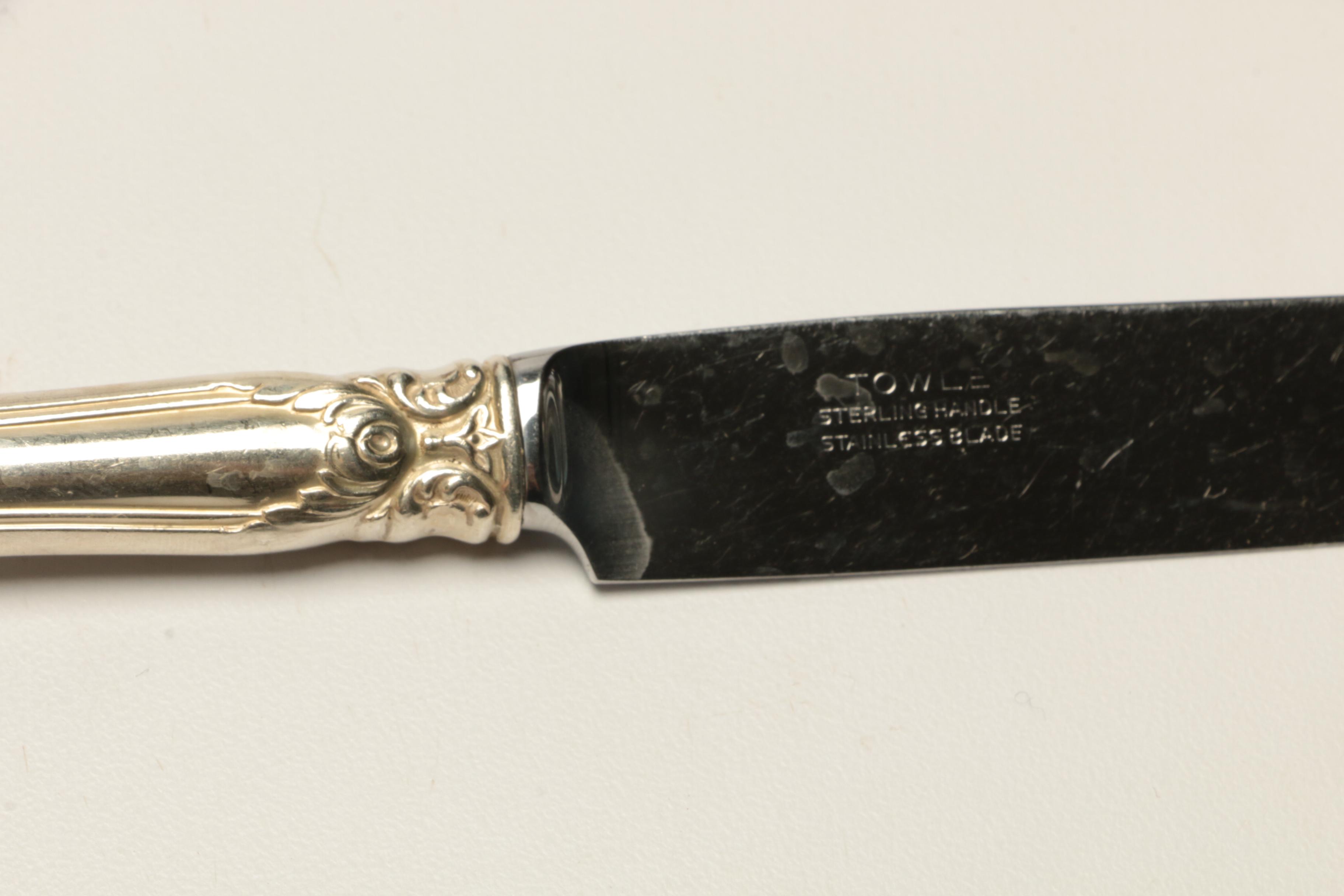 Towle "Old Master" Sterling Silver Flatware in Storage Chest