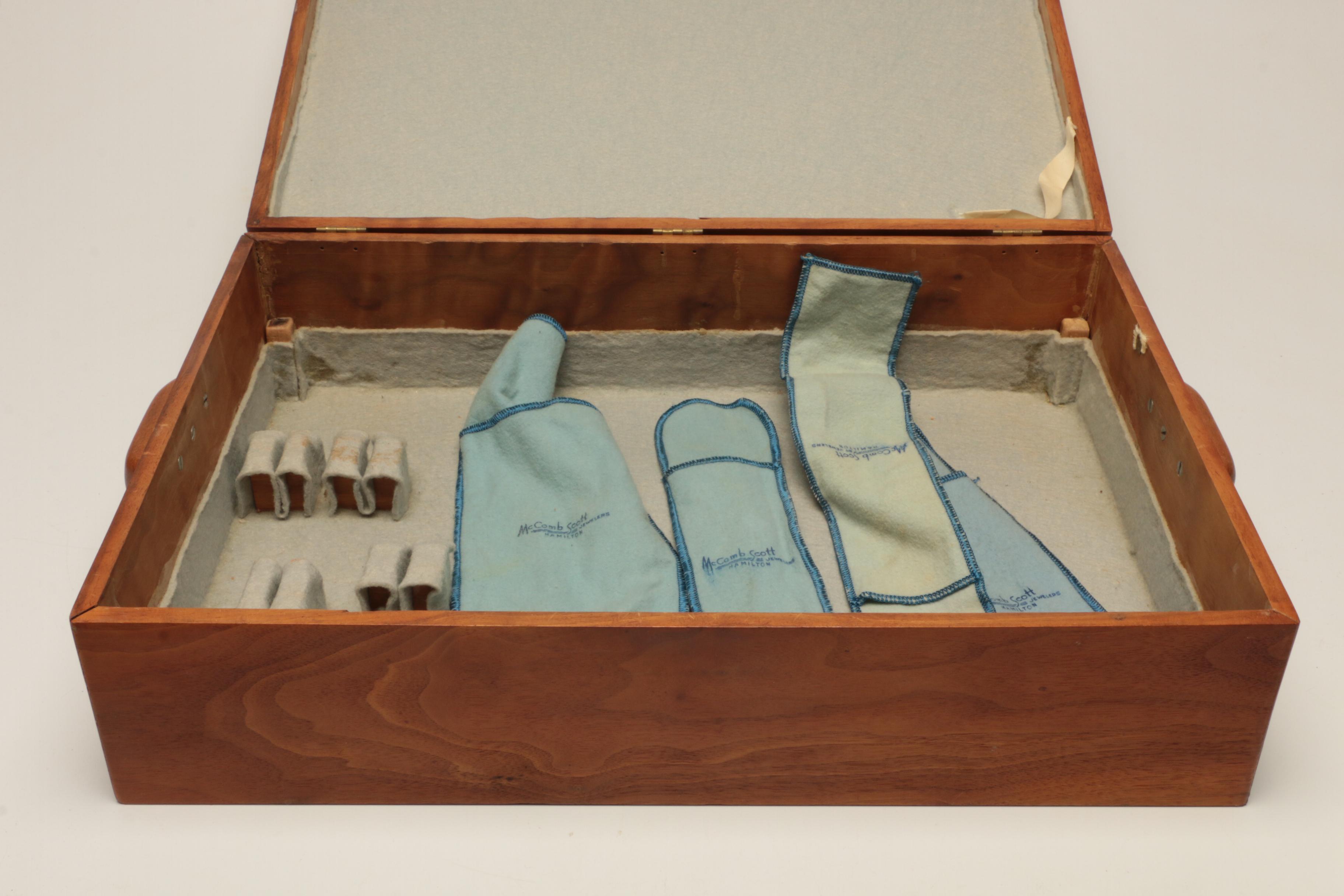 Towle "Old Master" Sterling Silver Flatware in Storage Chest