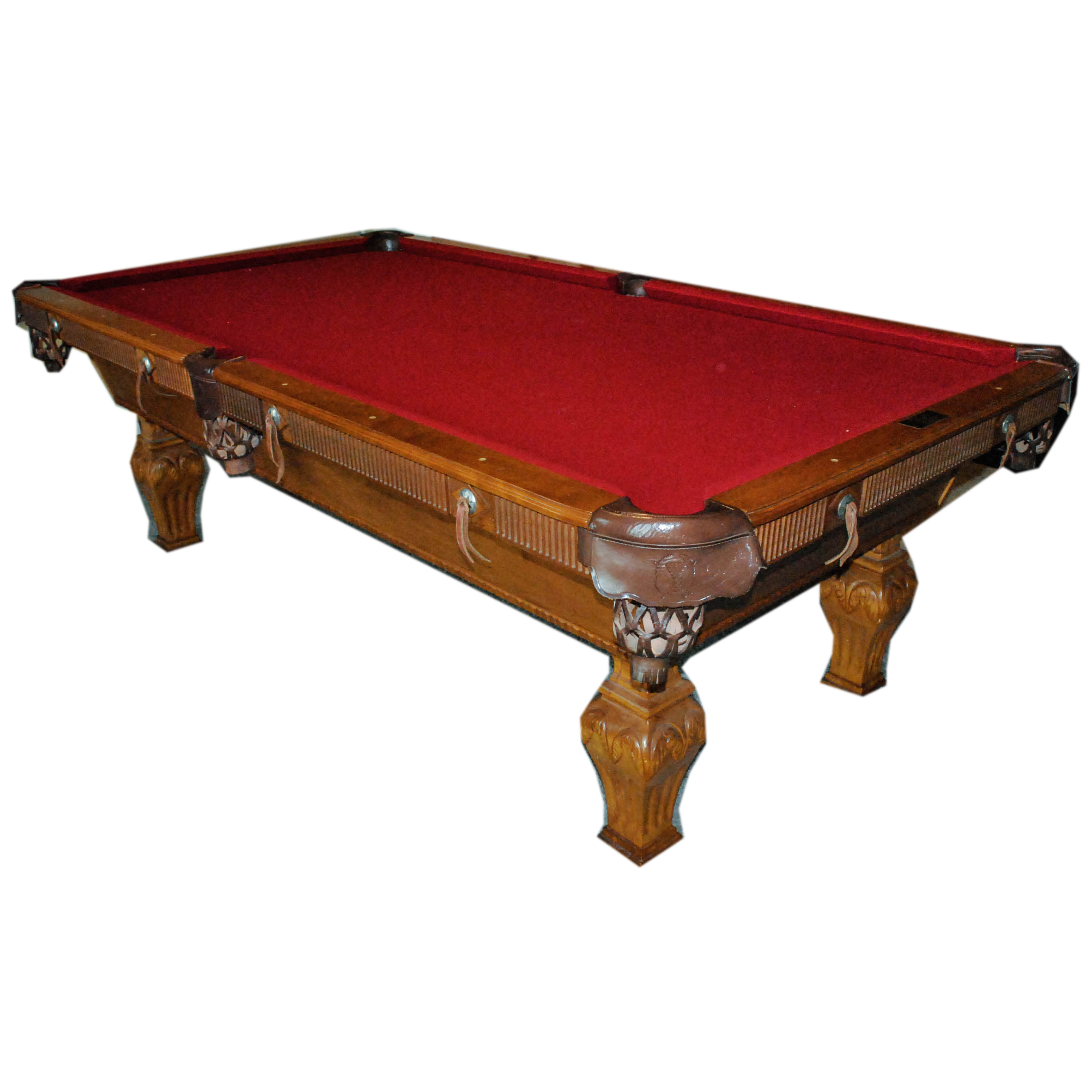 Vintage "Western Mirage" Oak Pool Table by Beach Manufacturing