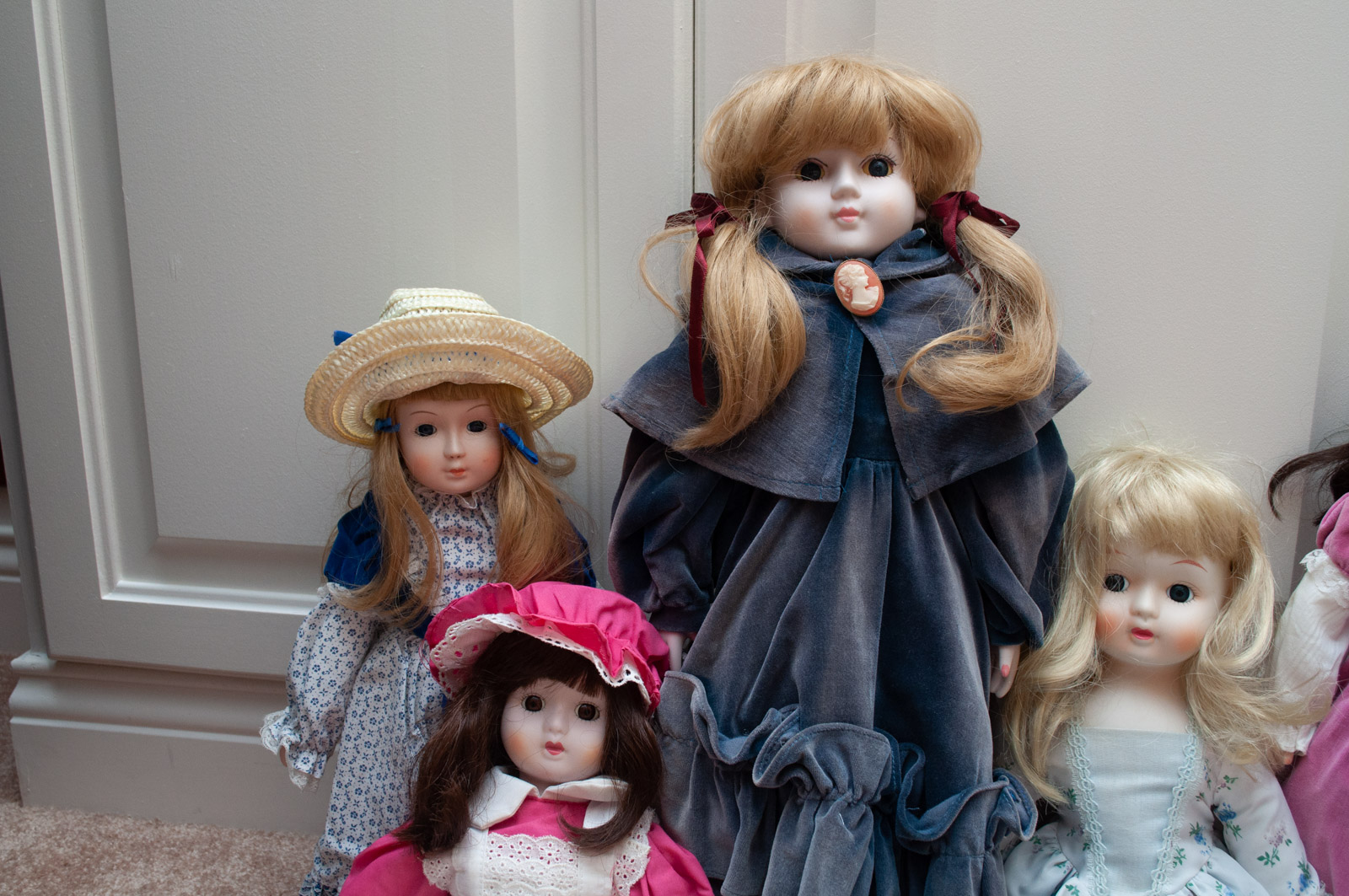 Vintage Porcelain Dolls Including Nostalgic and Yesterday's Children