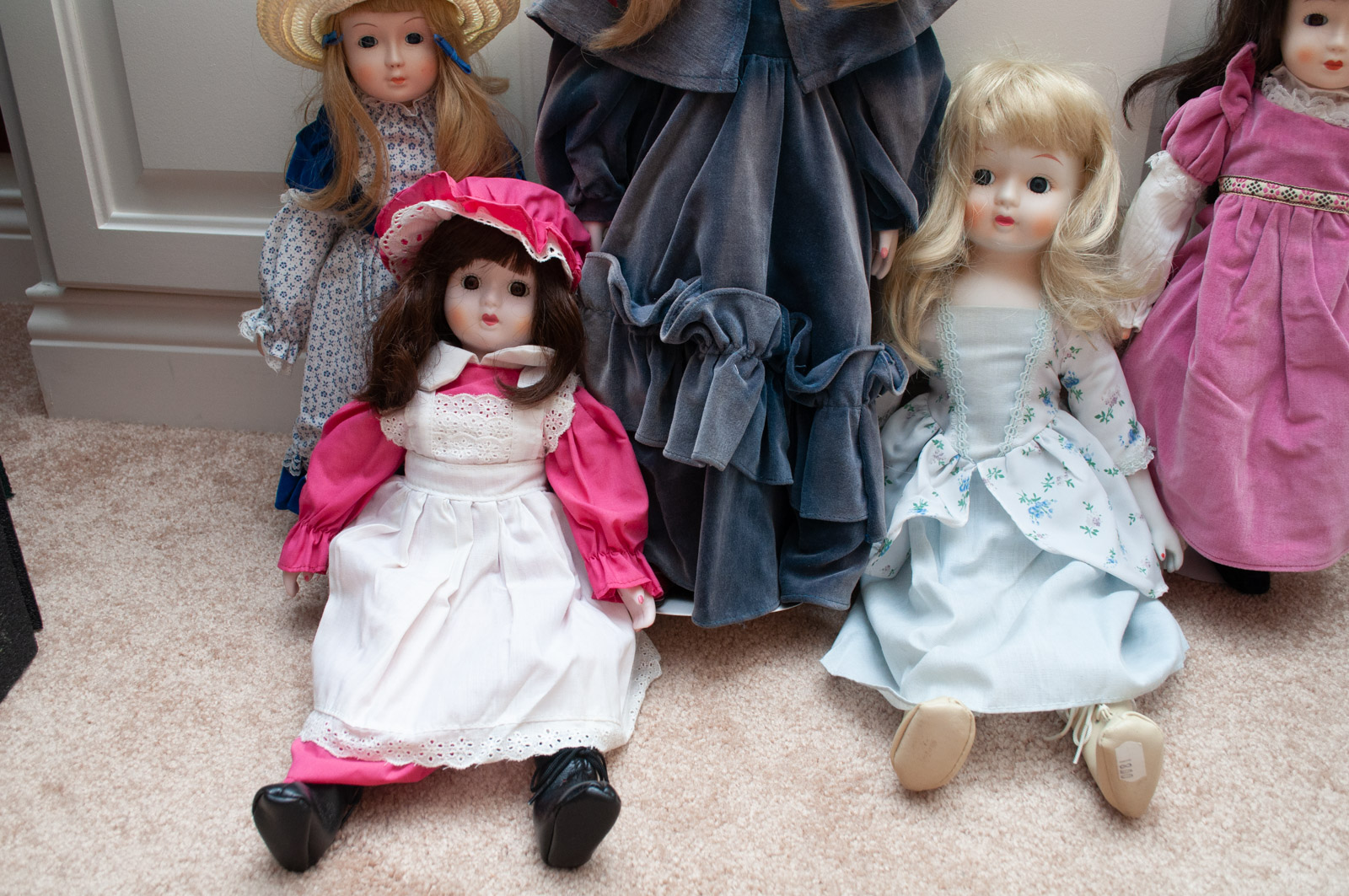 Vintage Porcelain Dolls Including Nostalgic and Yesterday's Children
