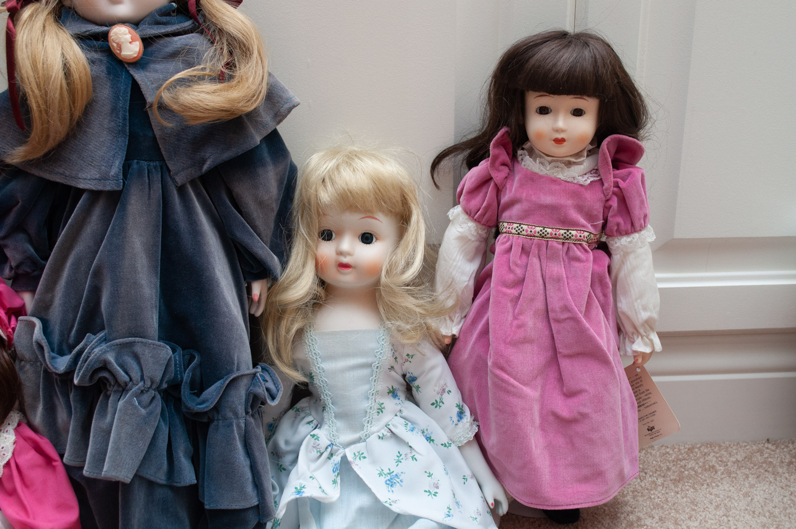 Vintage Porcelain Dolls Including Nostalgic and Yesterday's Children