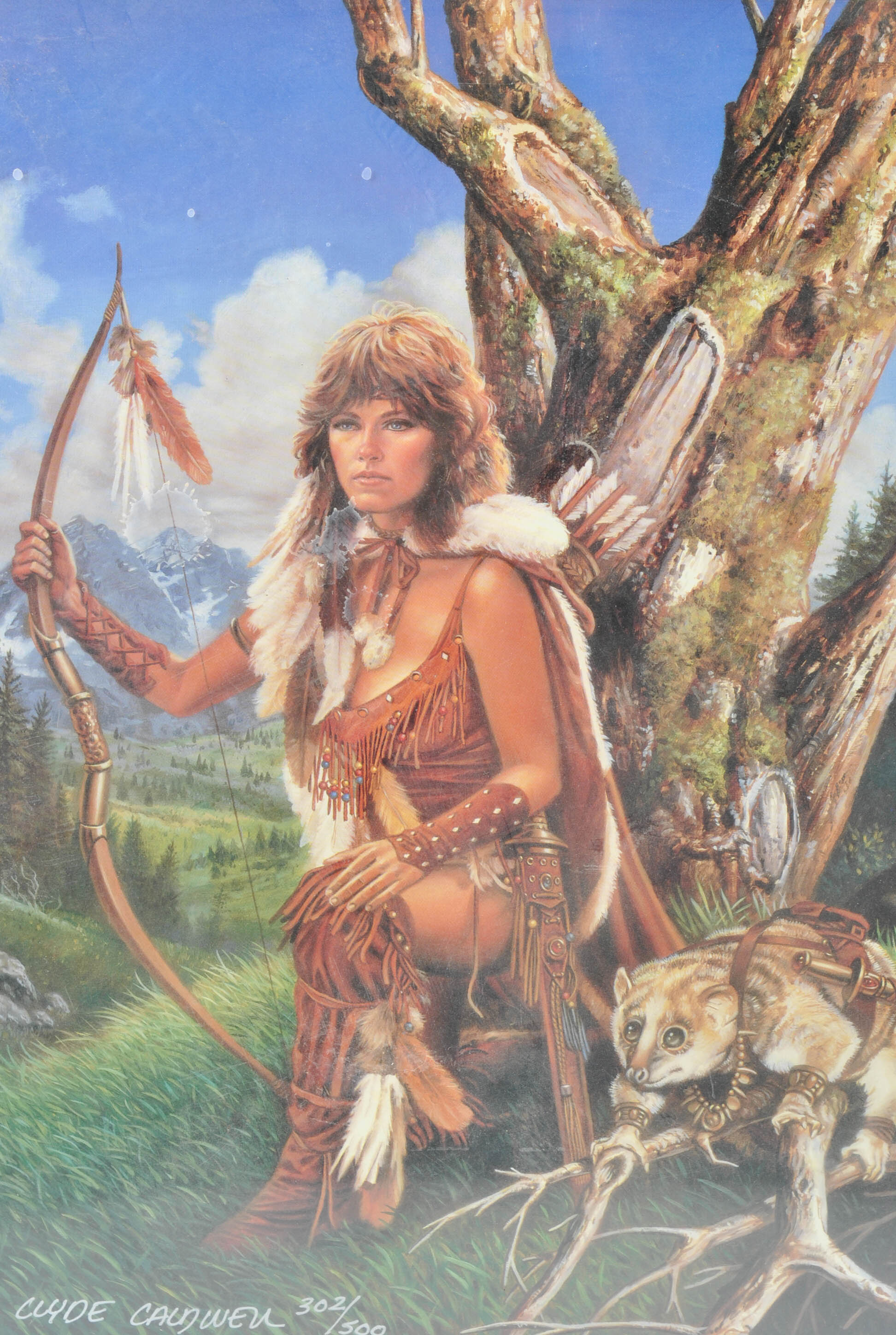 Clyde Caldwell 1984 Limited Edition Offset Lithograph "Alerelean"