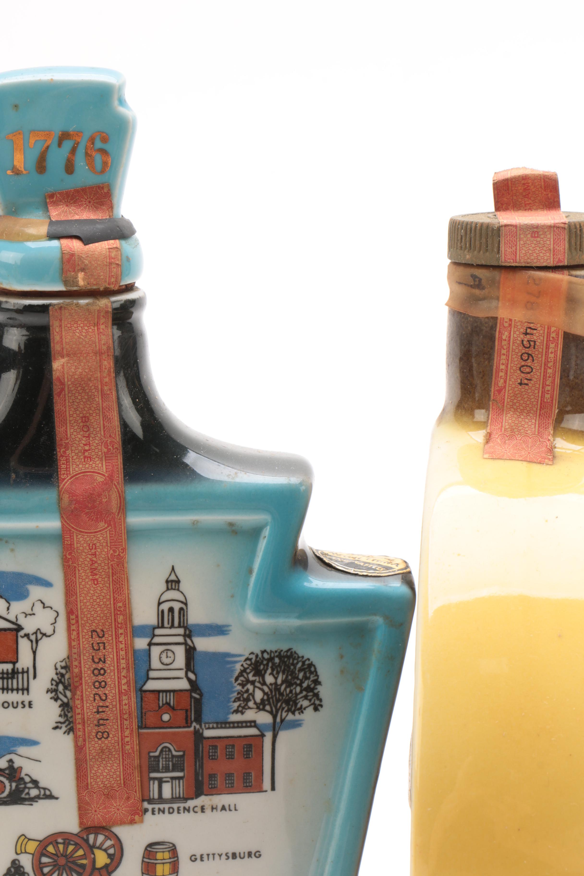 1960s Jim Beam Ceramic Decanters Including "Redwood Empire of California"