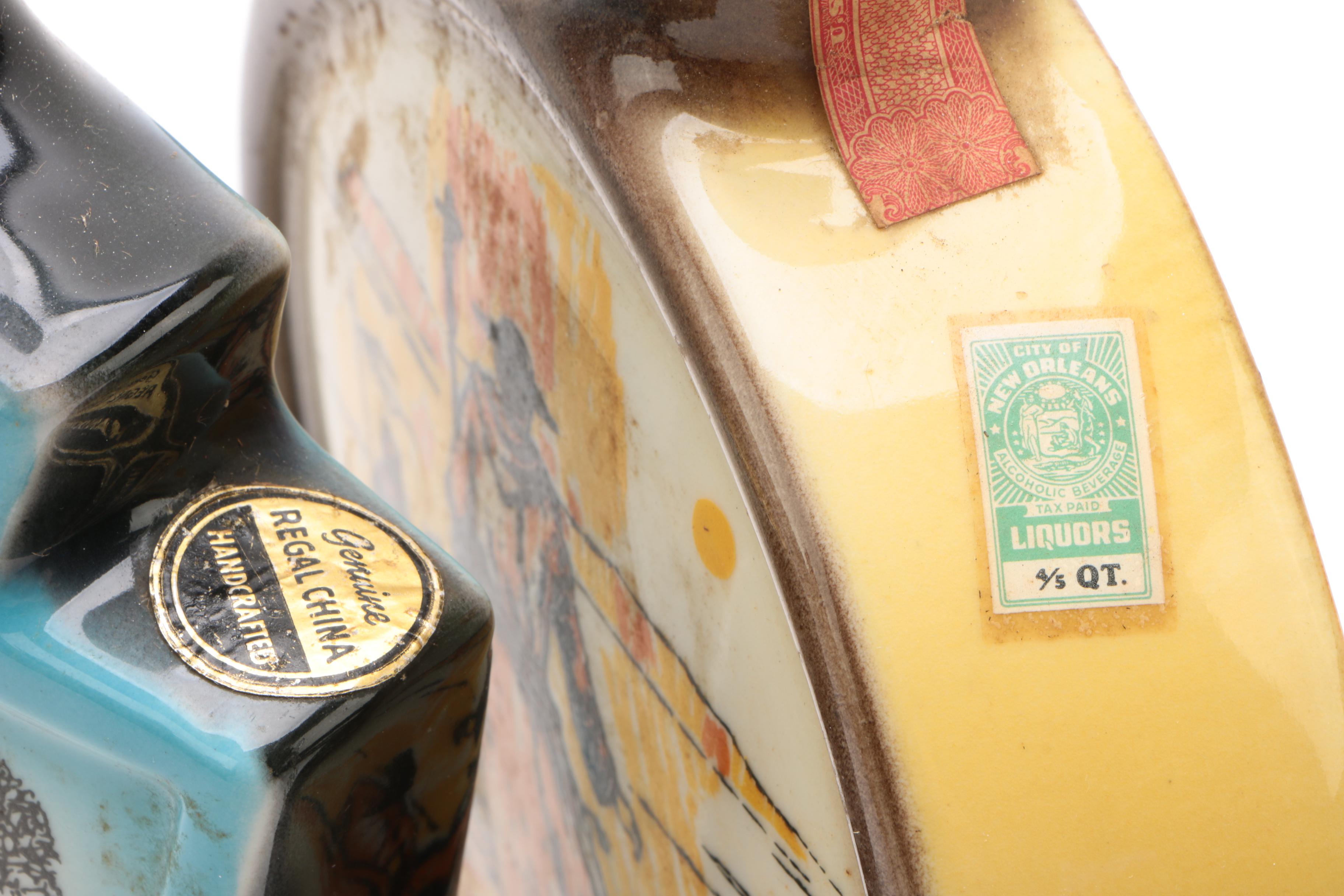 1960s Jim Beam Ceramic Decanters Including "Redwood Empire of California"