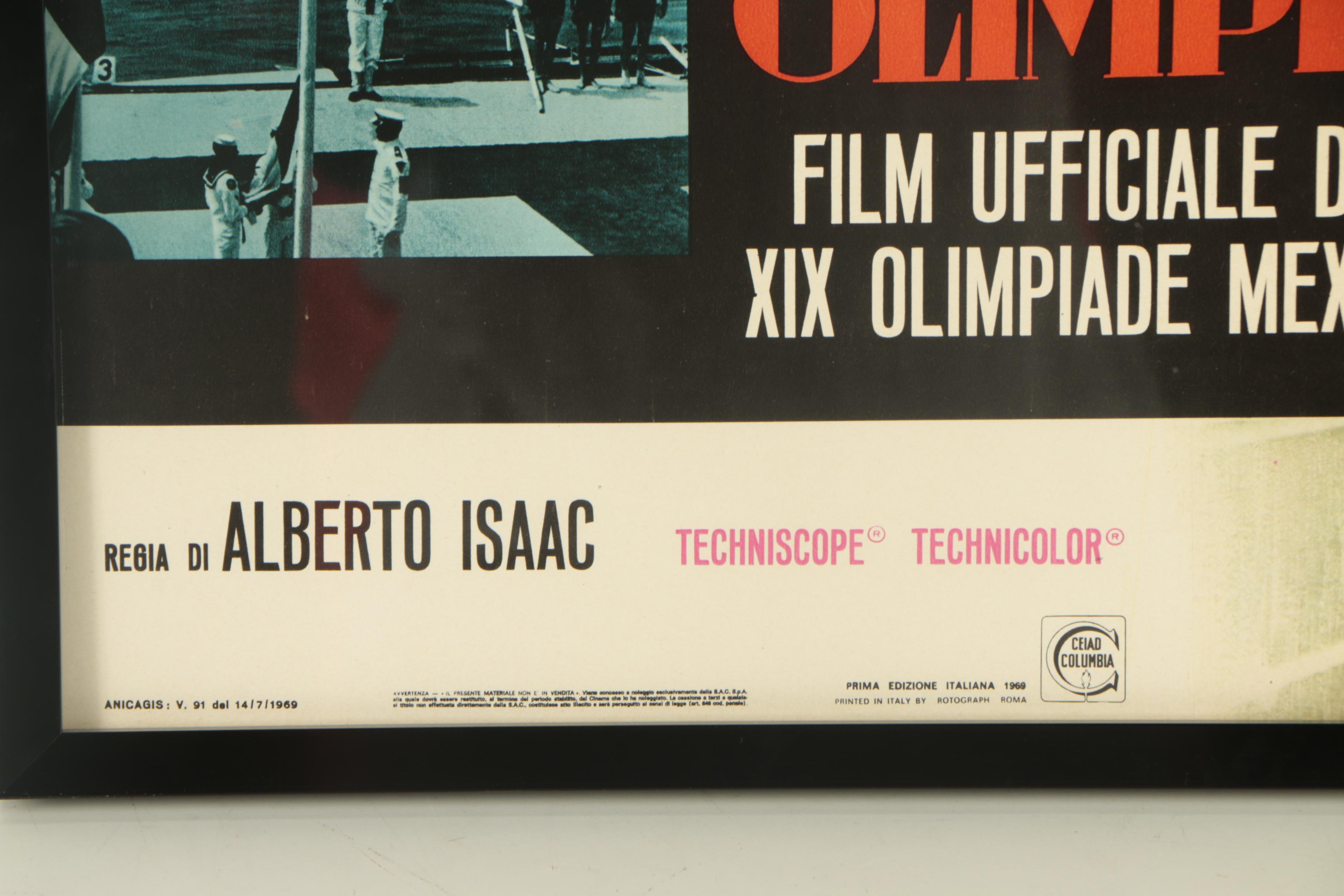 Giclée Documentary Movie Poster for "Giochi Olimpici"